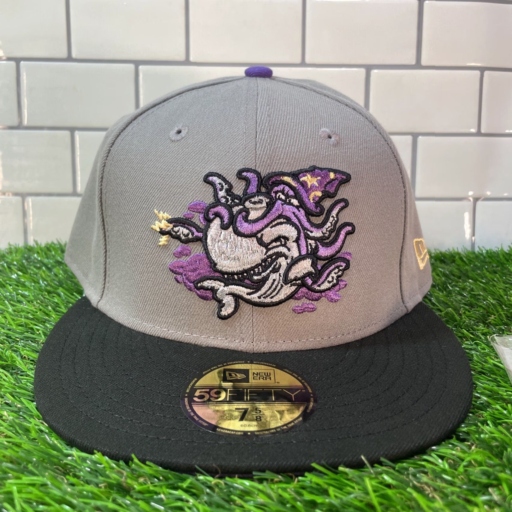 New Era New Era 59Fifty Fitted Hat INkantations Clink Room 7 5/8 Gray Polyester Mens Vintage No N/A? Wait cannot. Size ONE SIZE - 2 Thumbnail