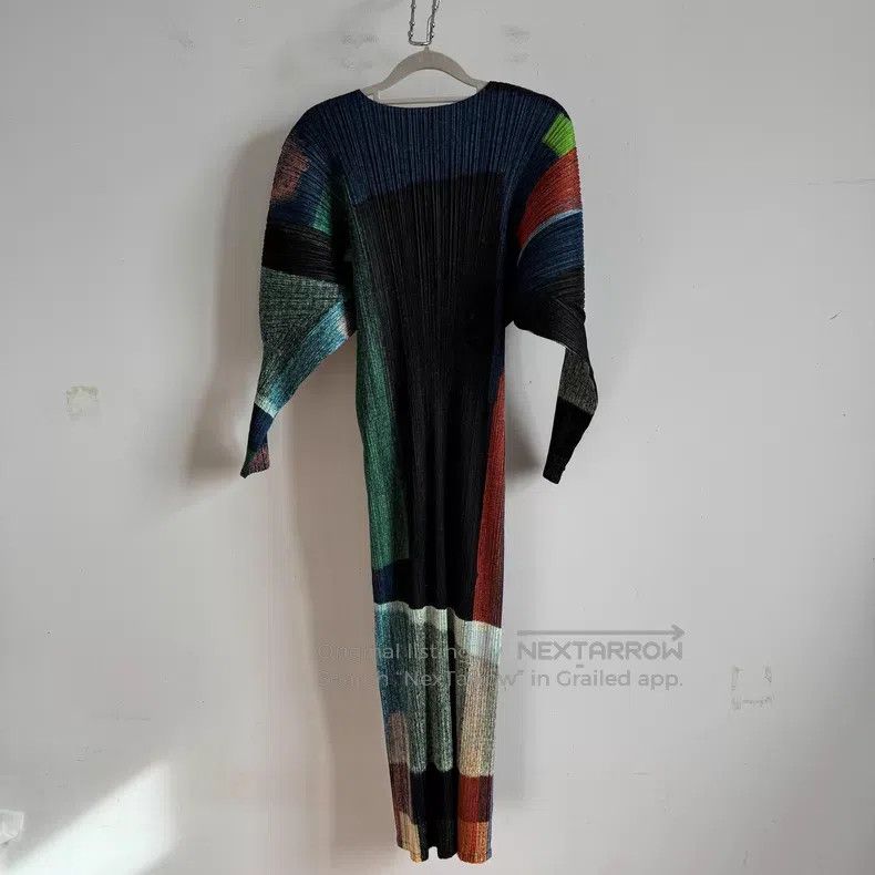 Issey Miyake Issey Miyake Color Block Dress Size XXL / US 16-18 / IT 52-54 - 2 Thumbnail