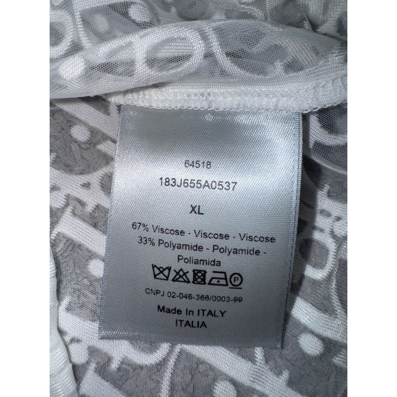Dior Dior Oblique Sheer Transparent See Through Long Sleeve Size US XL / EU 56 / 4 - 16 Thumbnail