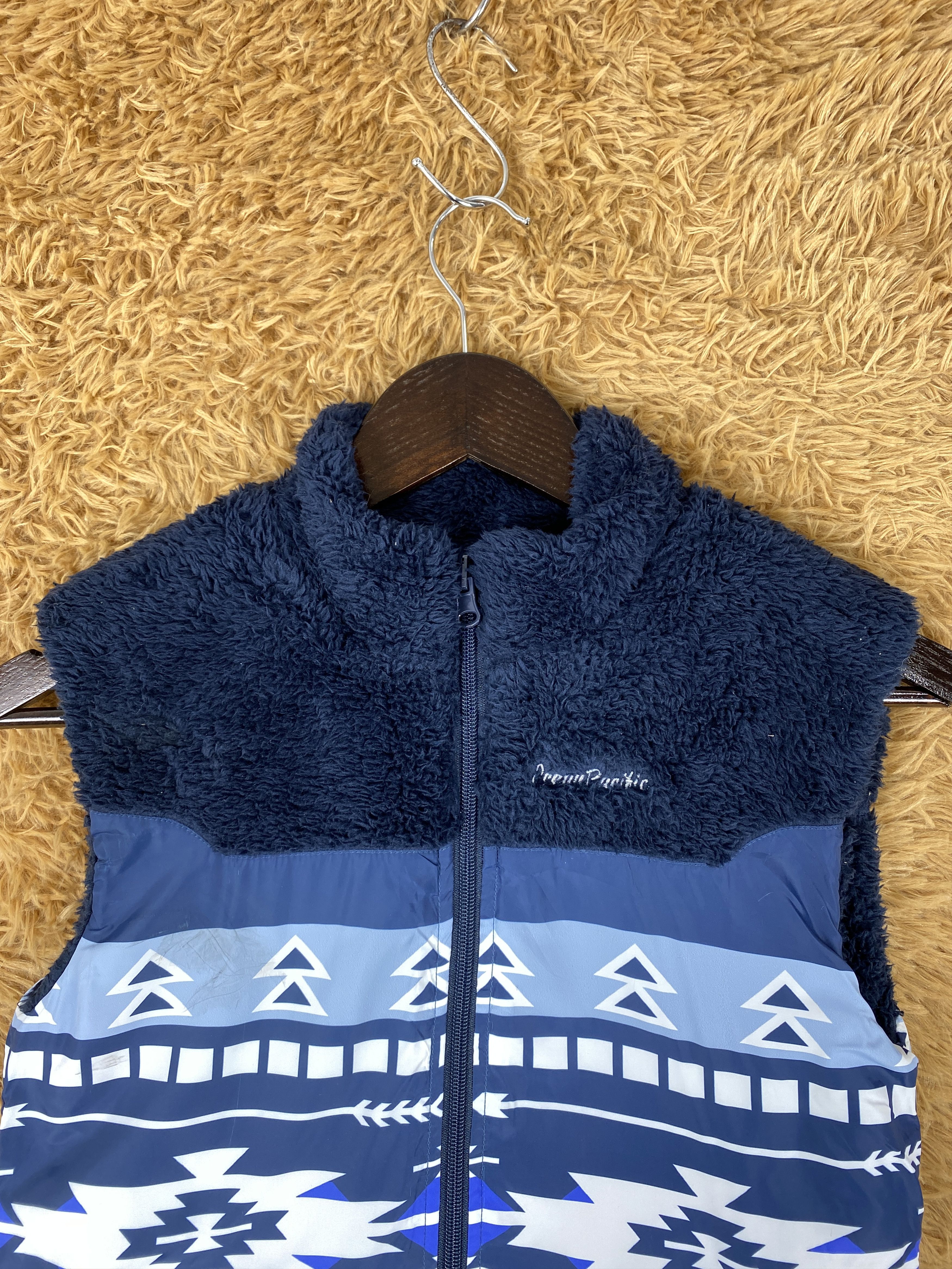 Native Vintage Ocean Pacific Reversible Fleece Vest Size US S / EU 44-46 / 1 - 2 Thumbnail