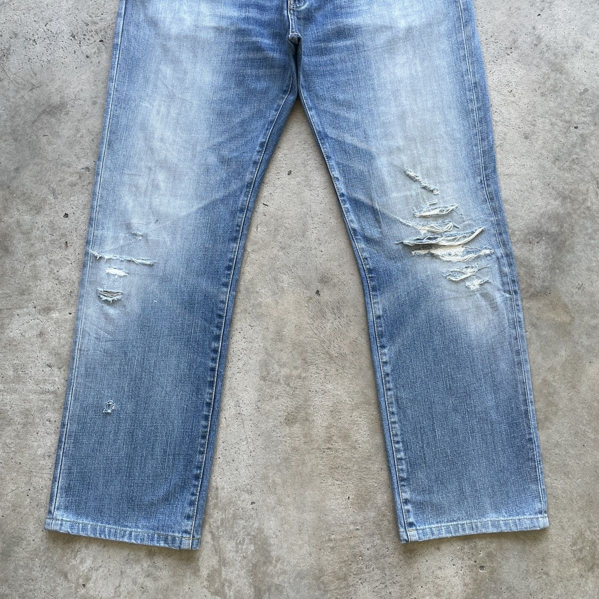 Japanese Brand W39x31💥 Vintage Japanese Faded Denim Jeans Distressed Pants Size US 39 - 4 Thumbnail