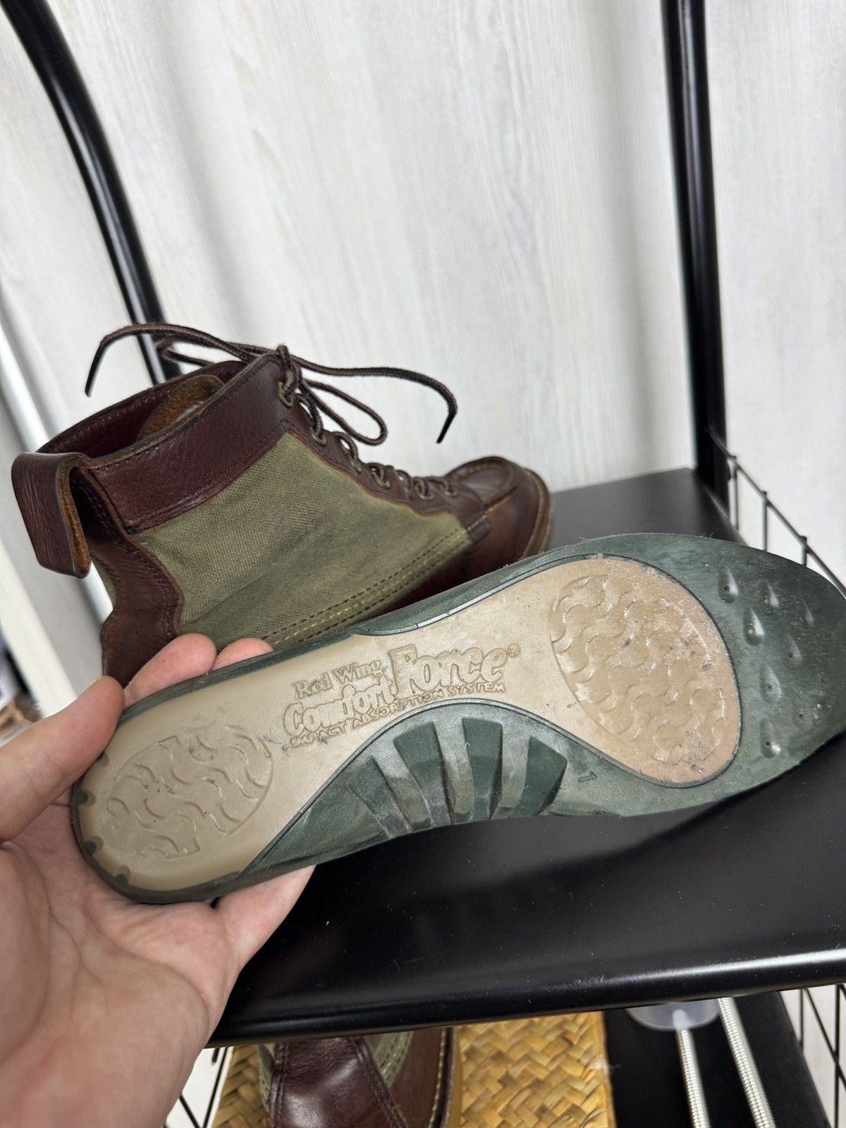Red Wing Red Wing Weekender Moc 3336 Briar With Olive Canvas Boots Size US 8.5 / EU 41-42 - 17 Thumbnail