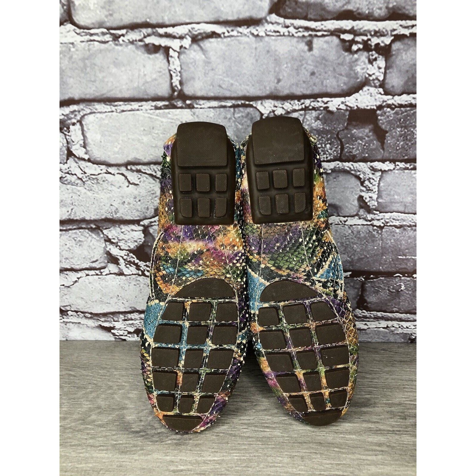 Joseph Marc Joseph New York Cypress Hill Yellow Snakeskin Moc Shoes Size US 6 / IT 36 - 12 Thumbnail