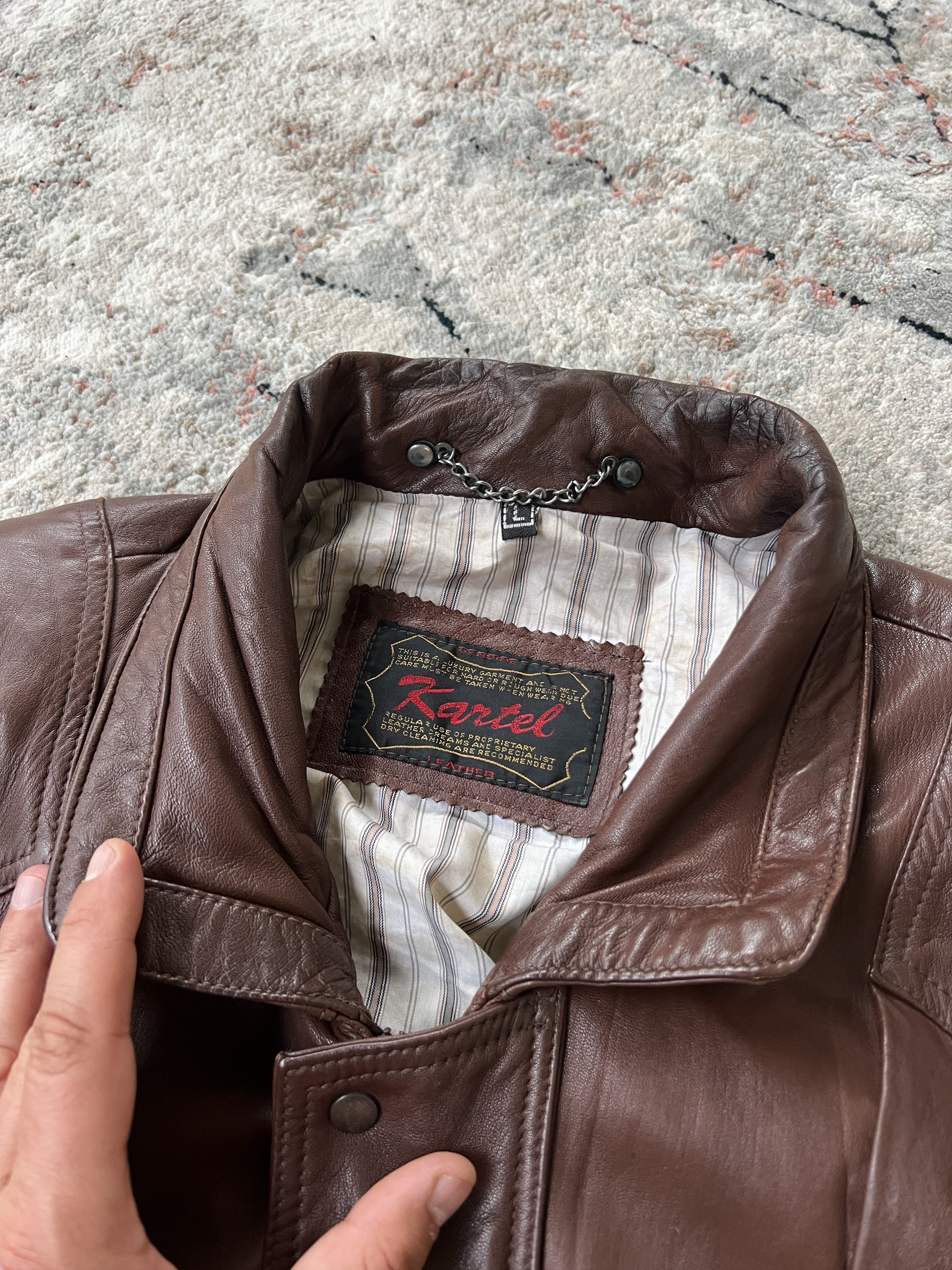 Leather × Vintage Vintage Leather Jacket Size US L / EU 52-54 / 3 - 4 Thumbnail