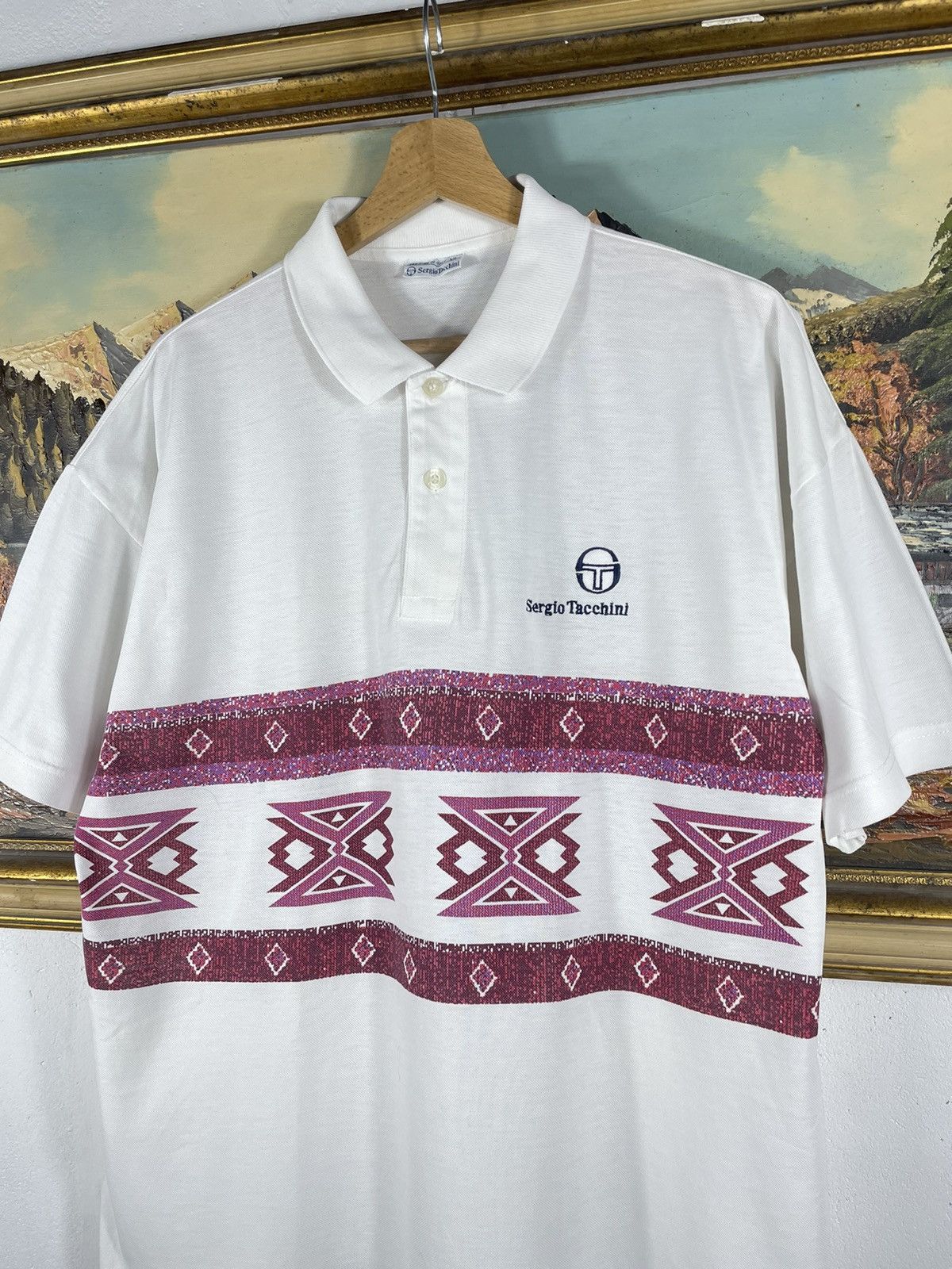 Designer × Sergio Tacchini × Vintage Vintage Retro 90s Sergio Tacchini t shirt tee designer Size US XL / EU 56 / 4 - 4 Thumbnail