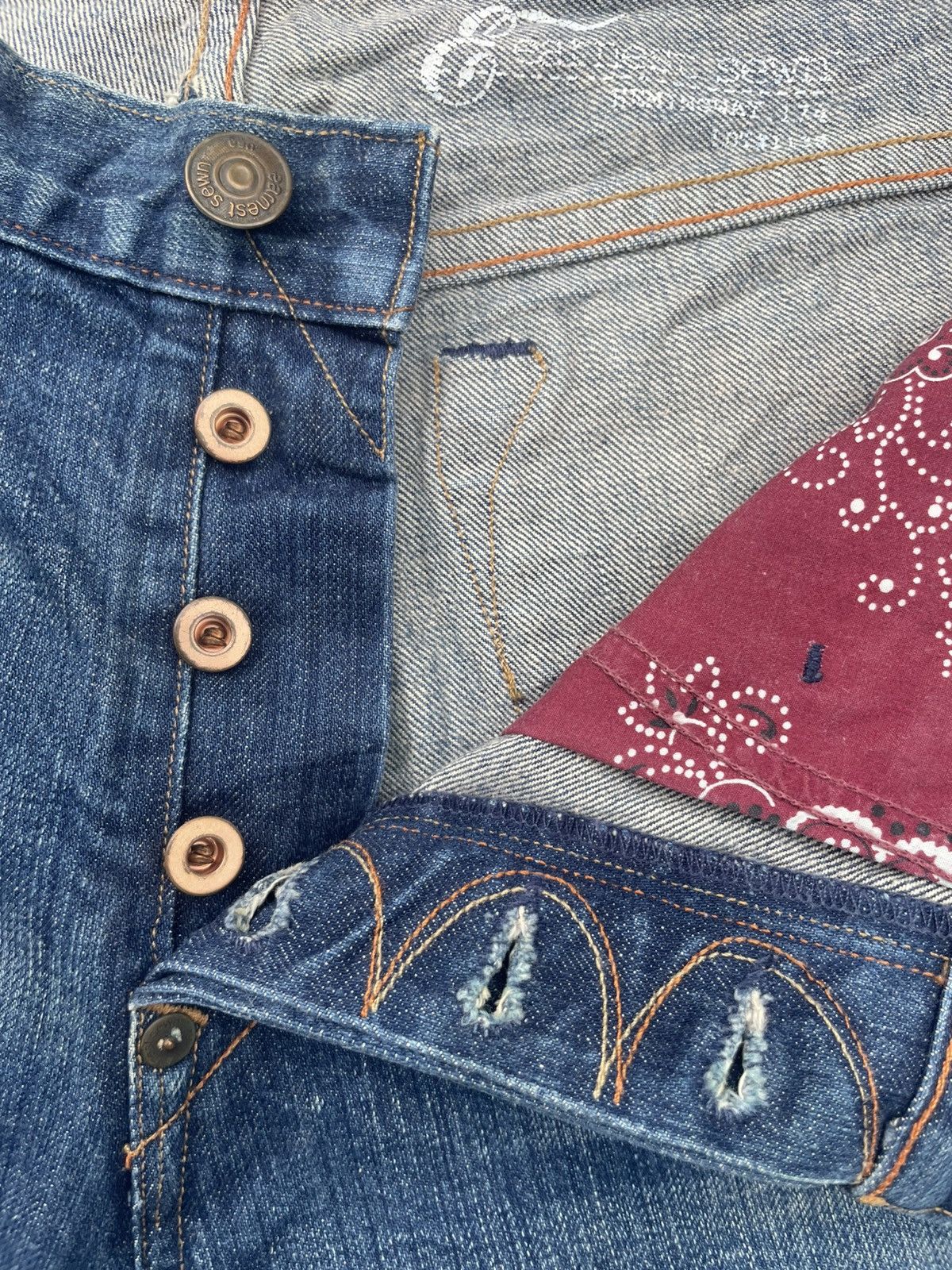 Earnest Sewn Earnest Sewn Flare Distresed Jeans Size US 35 - 21 Thumbnail
