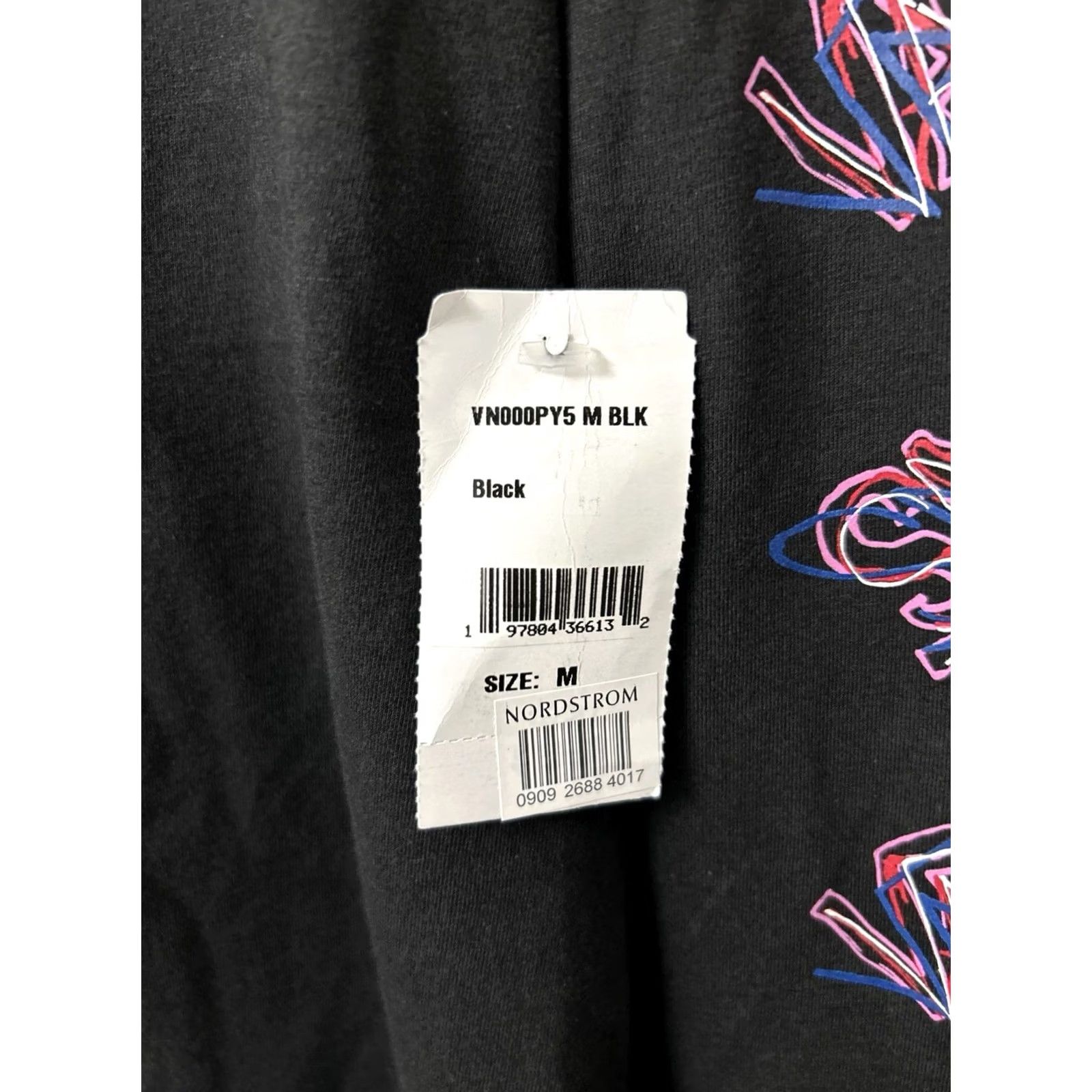 Vans Vans Off The Wall Shirt Womens Medium Black Pink Blue Long Sleeve NWT Crew Neck Graphic Size M / US 6-8 / IT 42-44 - 5 Thumbnail