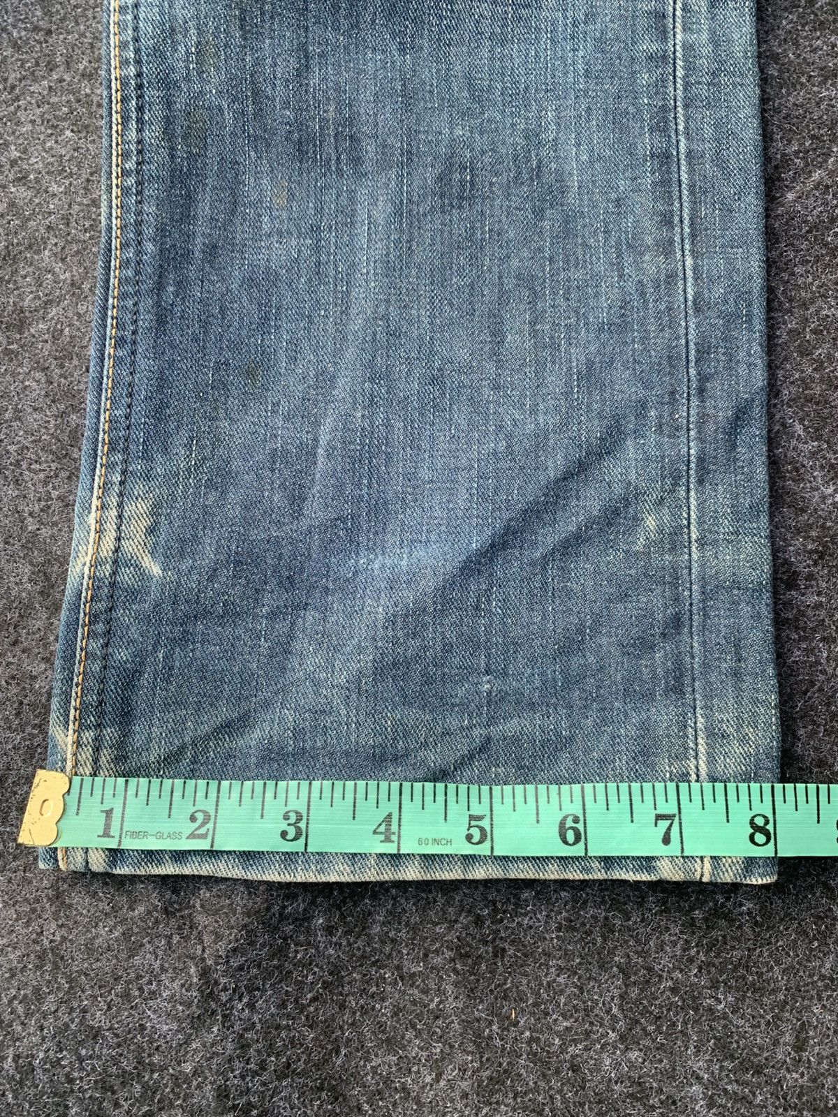 Lee Vintage Lee Rider made in Japan faded blue organic carton. Size US 30 / EU 46 - 14 Thumbnail