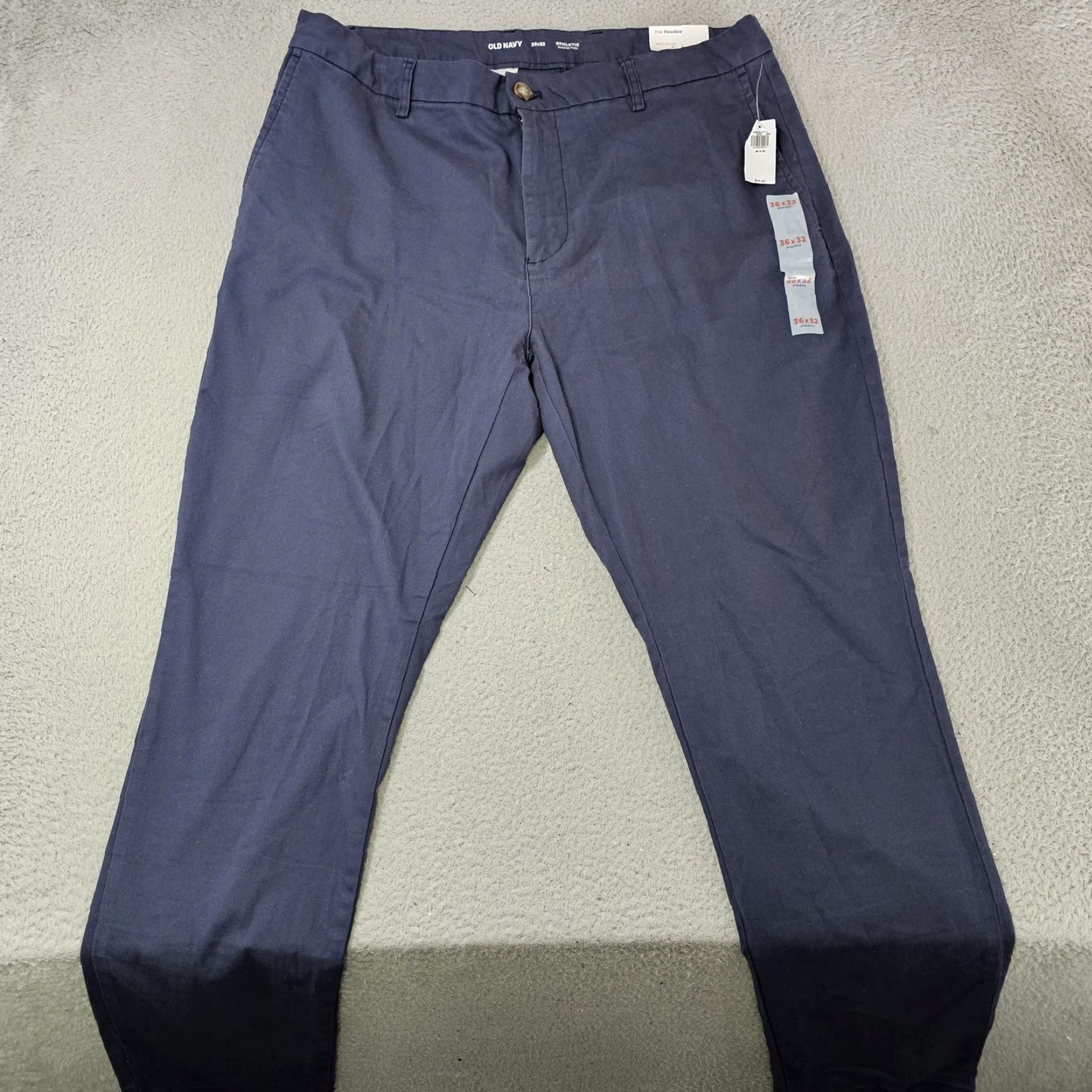 Old Navy Old Navy Chino Pants Mens 36x30 Athletic Built-In Flex Stretch Casual Blue 36 36x30 30in Pants Mens Athletic Fit Straight Leg Casual Business Navy Size US 36 / EU 52 - 2 Thumbnail