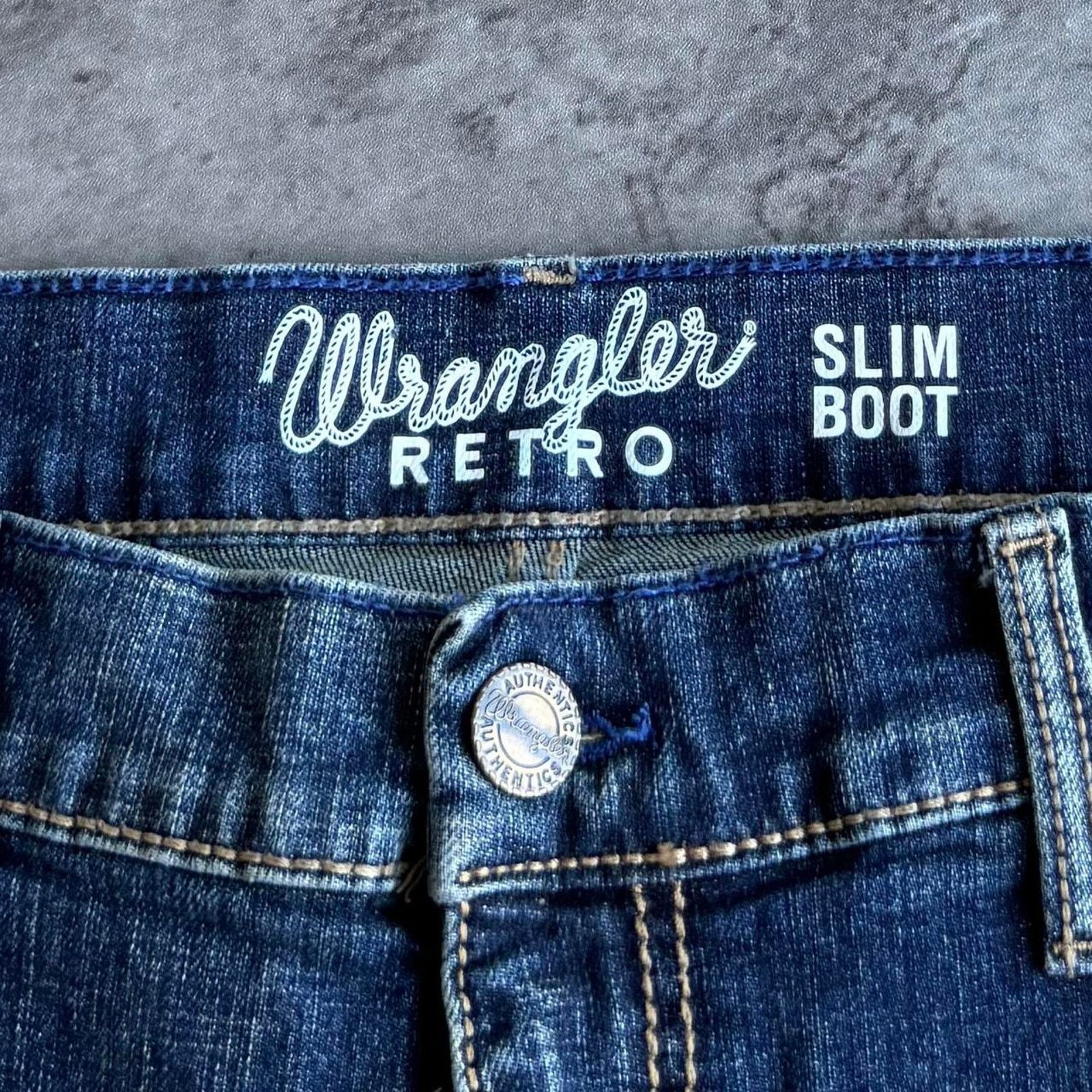 Levi's × Vintage × Wrangler Vintage Y2K Wrangler Retro Boot Cut Essential Denim Jeans Size US 36 / EU 52 - 4 Thumbnail