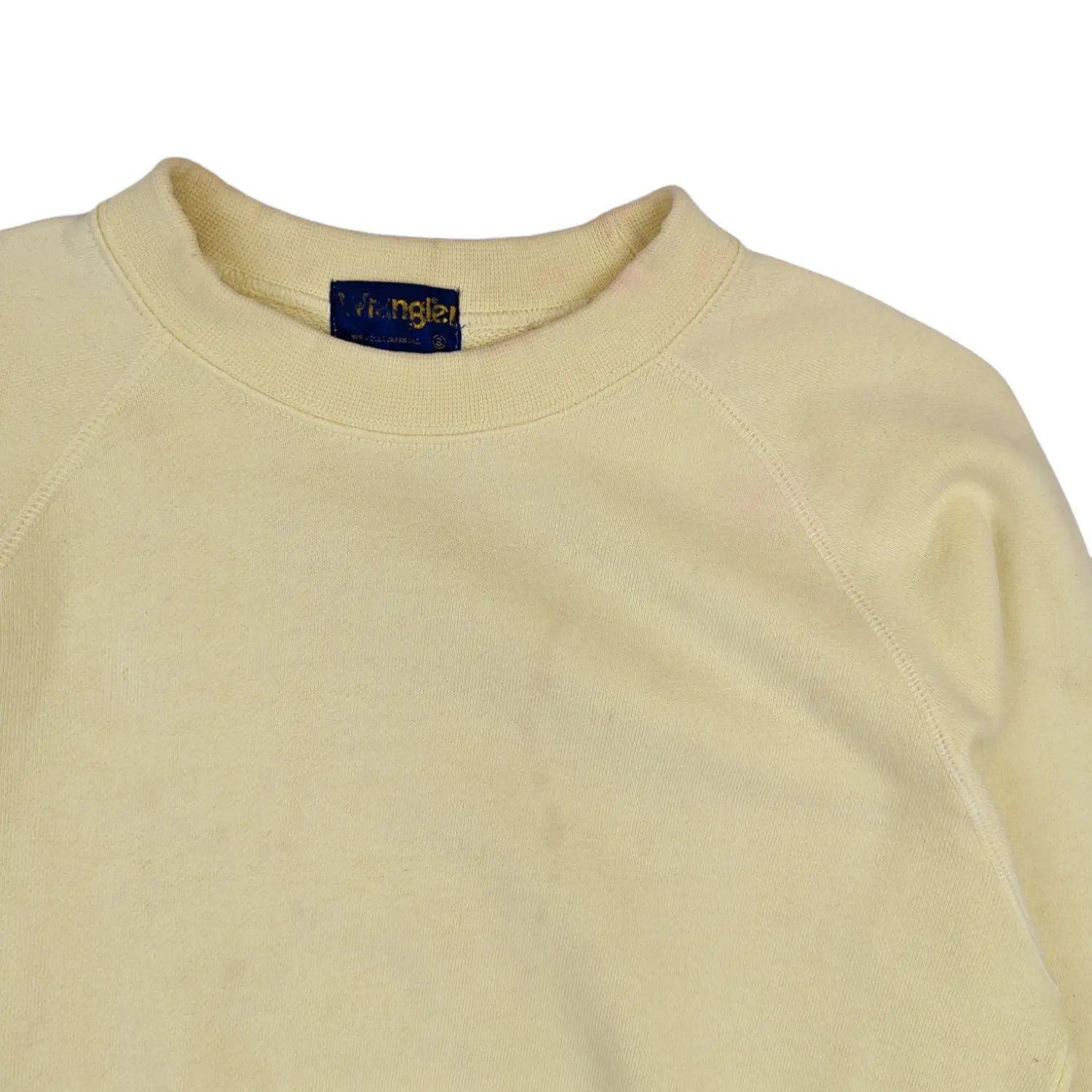 Wrangler Vintage 80's WRANGLER Yellow Plain Jumper Sweatshirt Size US XS / EU 42 / 0 - 8 Thumbnail