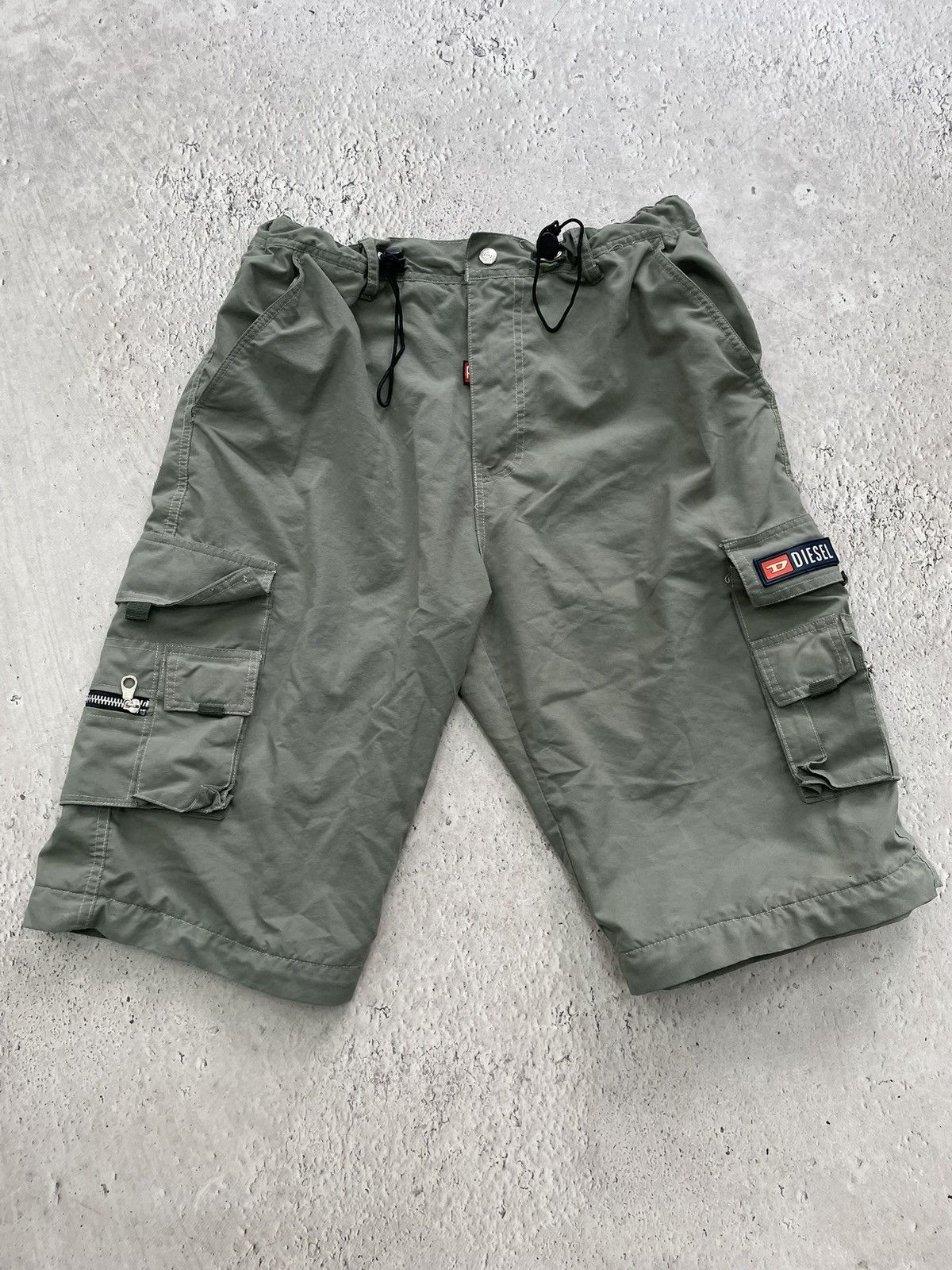 Diesel Cargo baggy Diesel wide leg multipocket shorts pants Size US 34 / EU 50 - 1 Thumbnail