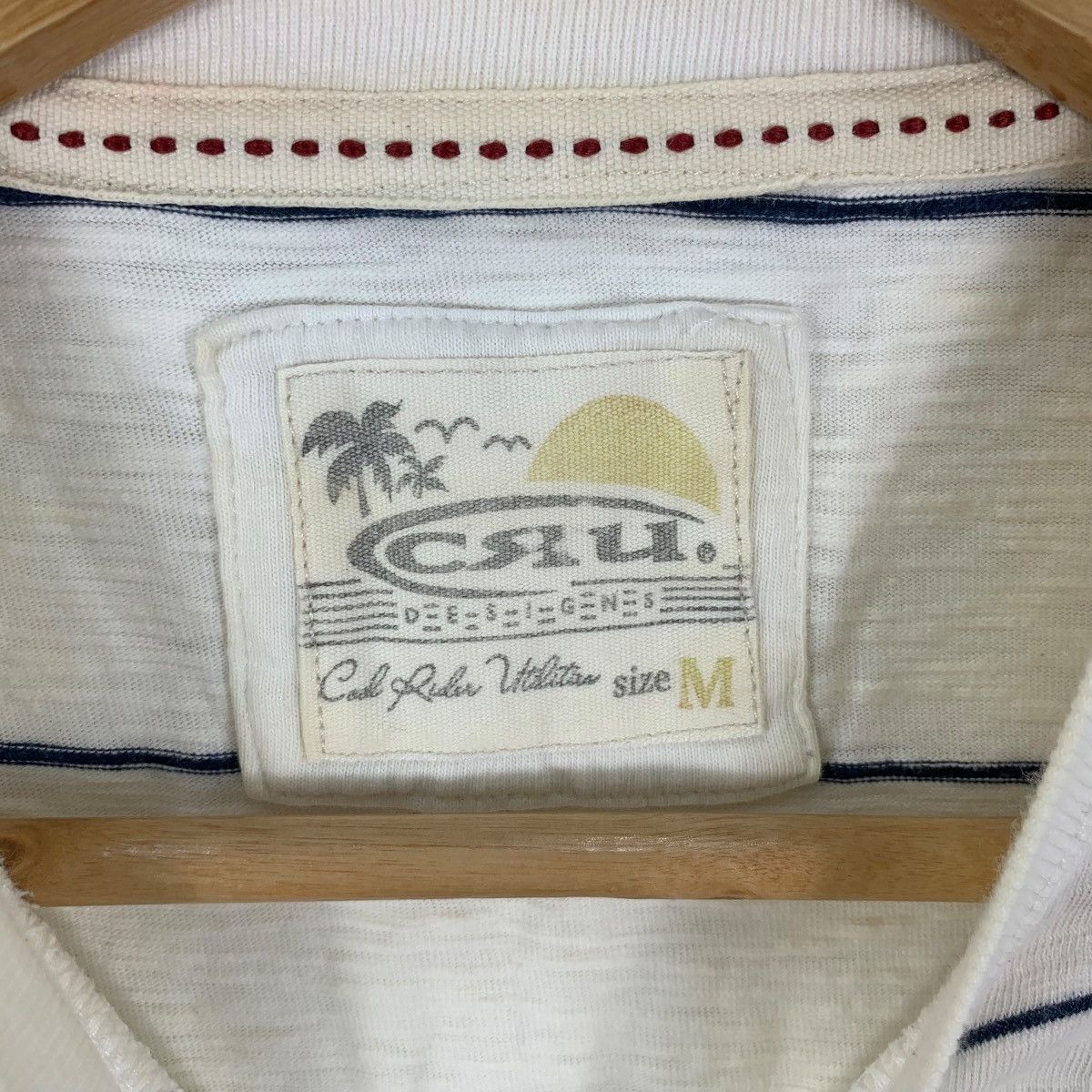 Other CRU DESIGNS SURF California Striped Henley Tee Shirt Top Size US M / EU 48-50 / 2 - 7 Thumbnail