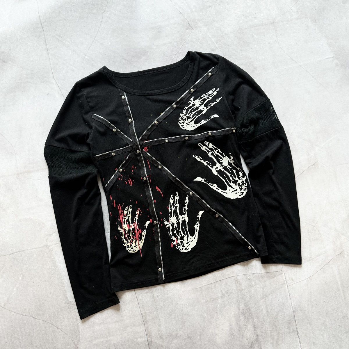 Hysteric Glamour Y2K Punk Strap Long Sleeve T-Shirt Hysteric Glamour Style Size M / US 6-8 / IT 42-44 - 1 Thumbnail