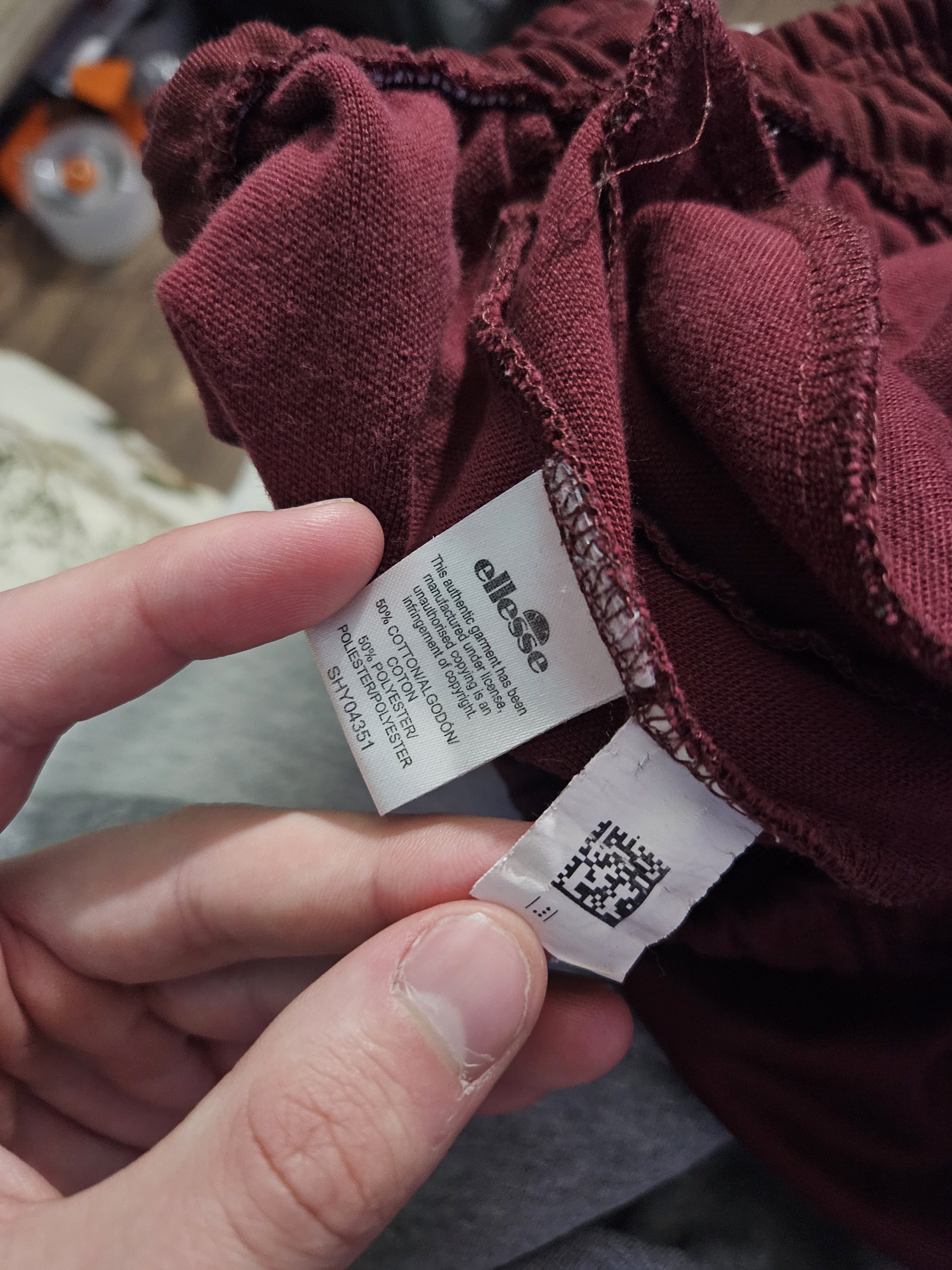 Ellesse Maroon Patched Sports Logo Joggers Size US 32 / EU 48 - 7 Thumbnail