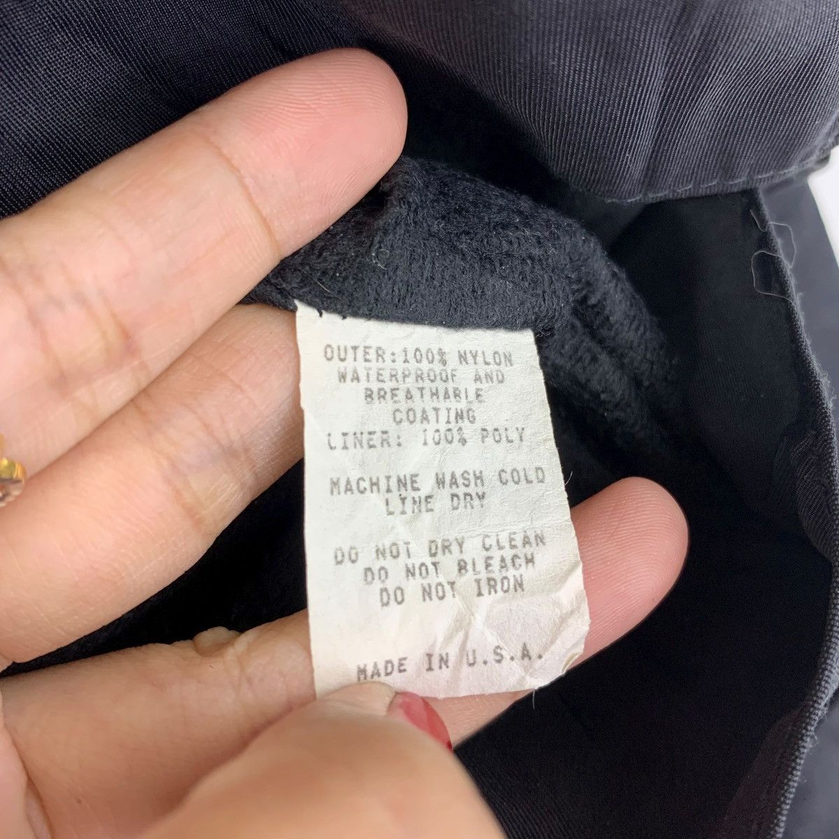 Split Vintage SPLIT 5000 Black Nylon Jacket Made in USA Red Yellow Size US XS / EU 42 / 0 - 8 Thumbnail