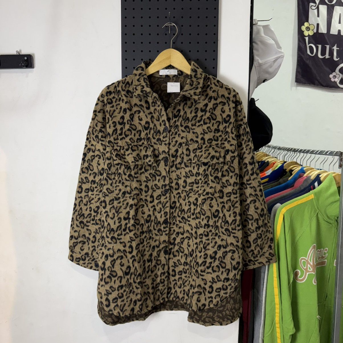 Japanese Brand Vintage YUL leopard wool two pocket shirt Size US XXL / EU 58 / 5 - 1 Thumbnail