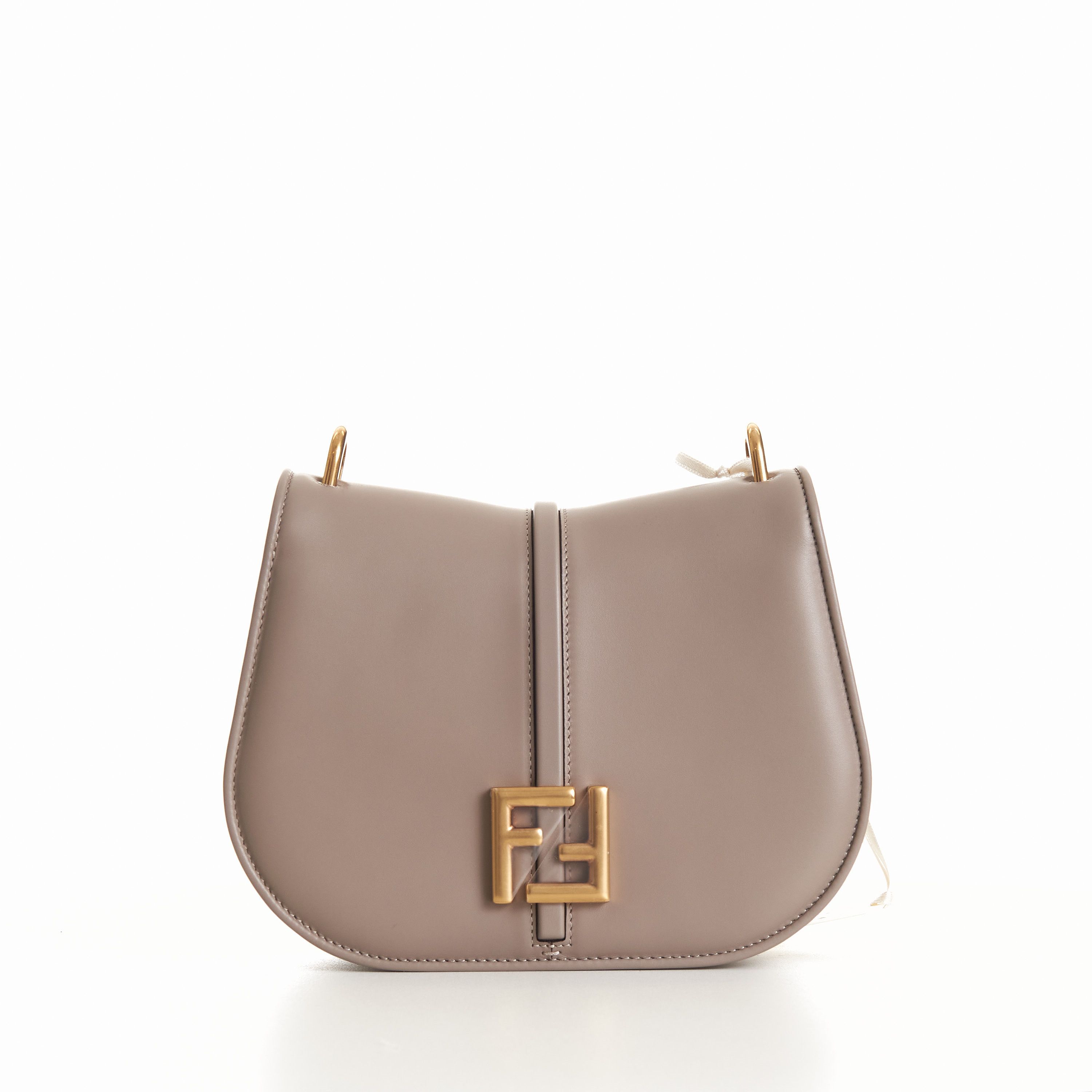 Fendi C’mon Medium Dove-Gray Smooth Full-grain Leather Bag Size ONE SIZE - 2 Thumbnail