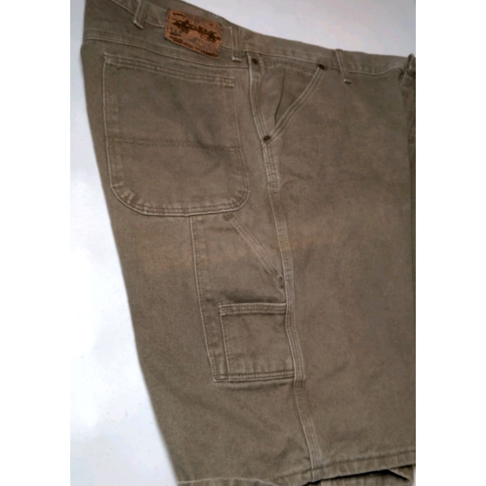 Wrangler VINTAGE Wrangler VF Jeanswear Carpenter Shorts Men's Regular 40 Army Green Denim 5-Pocket USA Size US 40 / EU 56 - 4 Thumbnail