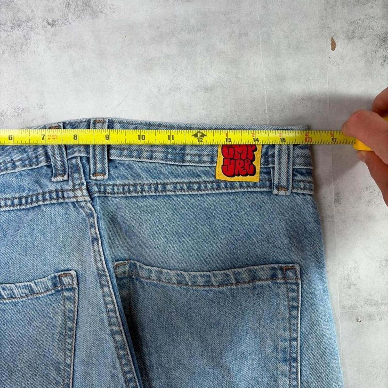 Empyre Y2K Blue Empyre Grunge Baggy Skater Distressed Denim Jeans Size US 30 / EU 46 - 6 Thumbnail