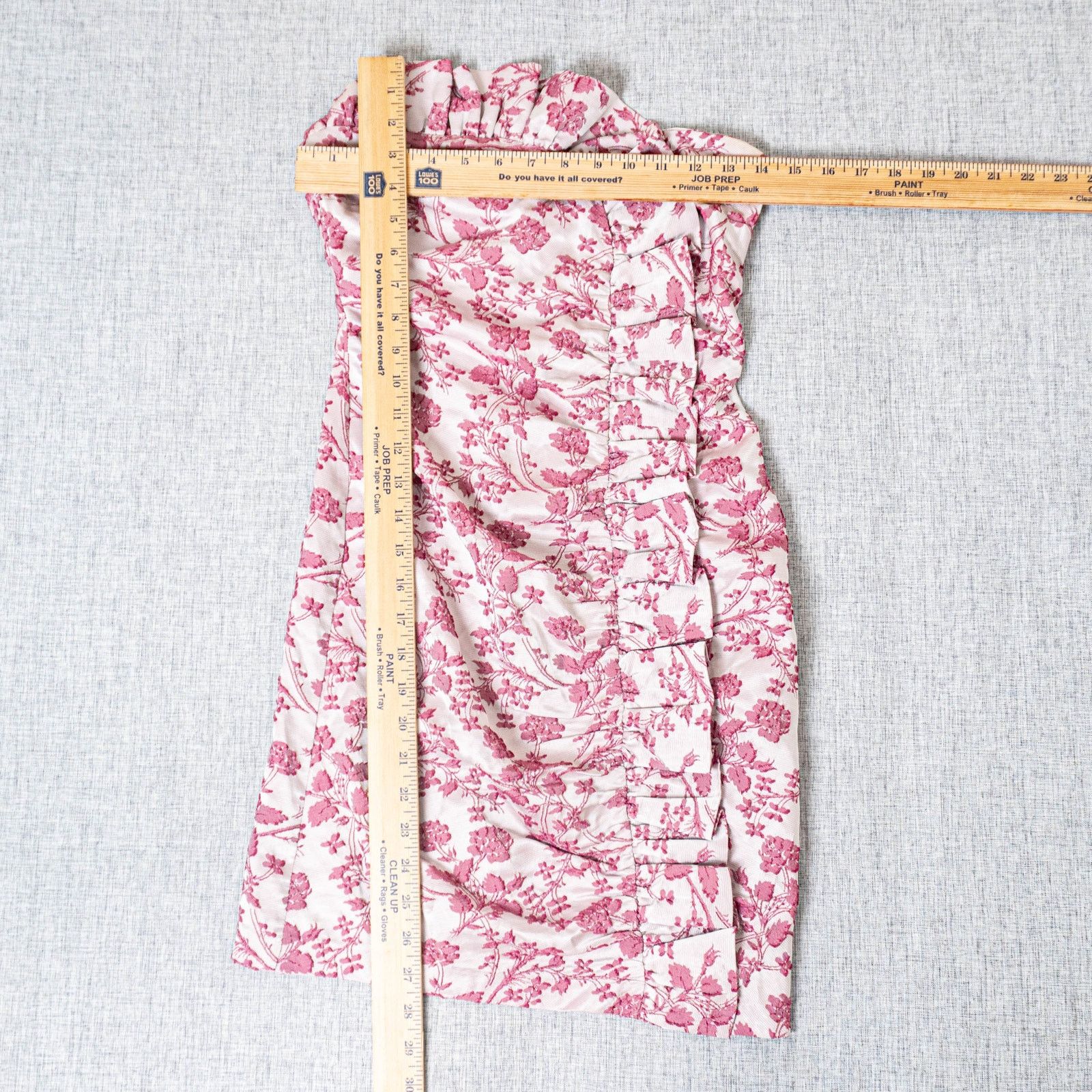 LIKELY LIKELY Lora Floral Ruched Ruffled Mini Dress Strapless sz 2 Size XS / US 0-2 / IT 36-38 - 7 Thumbnail