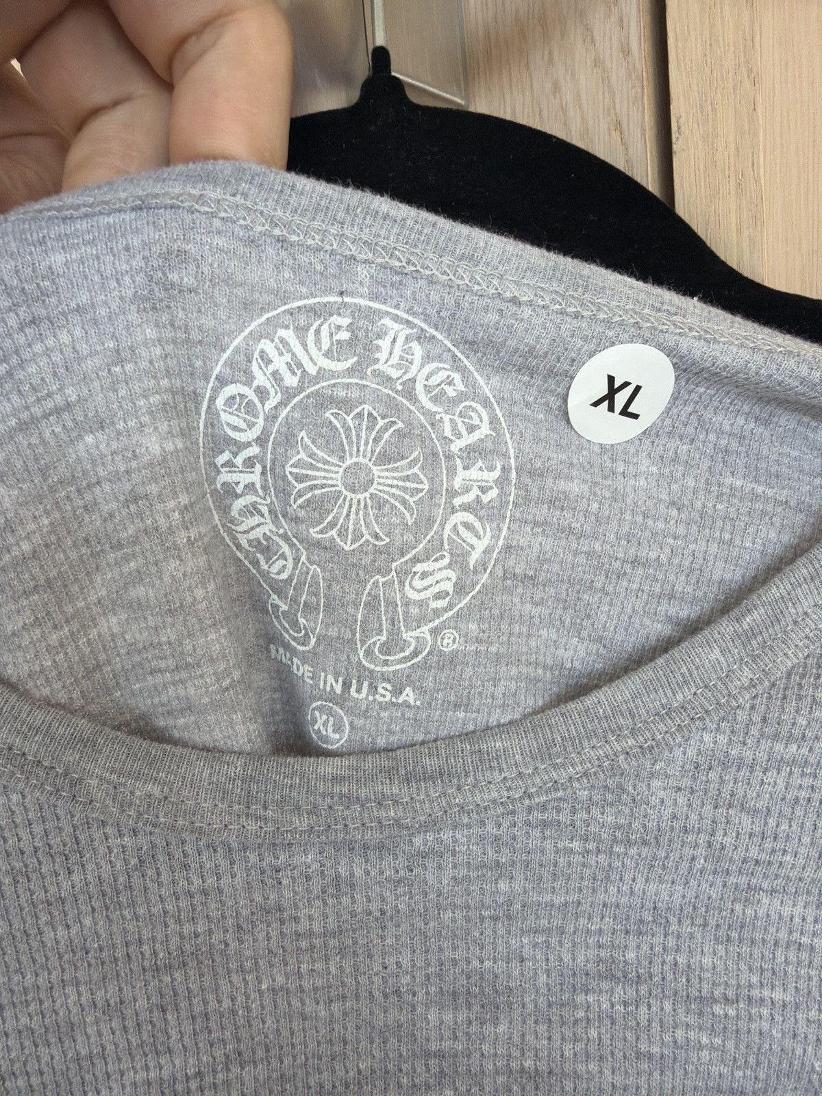 Chrome Hearts Chrome Hearts Grey Thermal Long Sleeve Size US XL / EU 56 / 4 - 5 Thumbnail