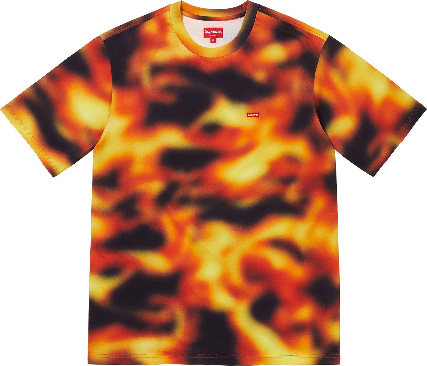 Image of Supreme Small Box Tee in Flames, Men's (Size XL)