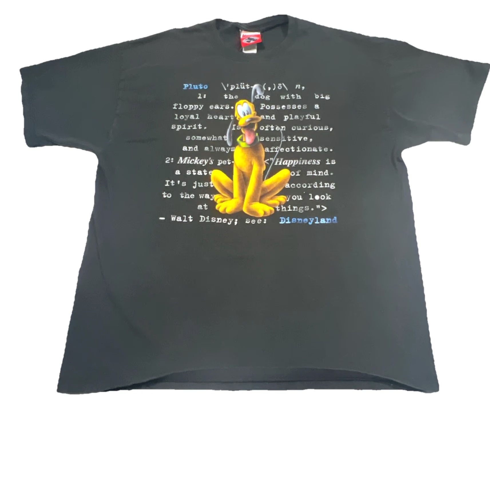 Disney Disney Pluto T-Shirt Men’s Large Cartoon Graphics Black 90s Disney Character Mickey Inc Size US L / EU 52-54 / 3 - 3 Thumbnail