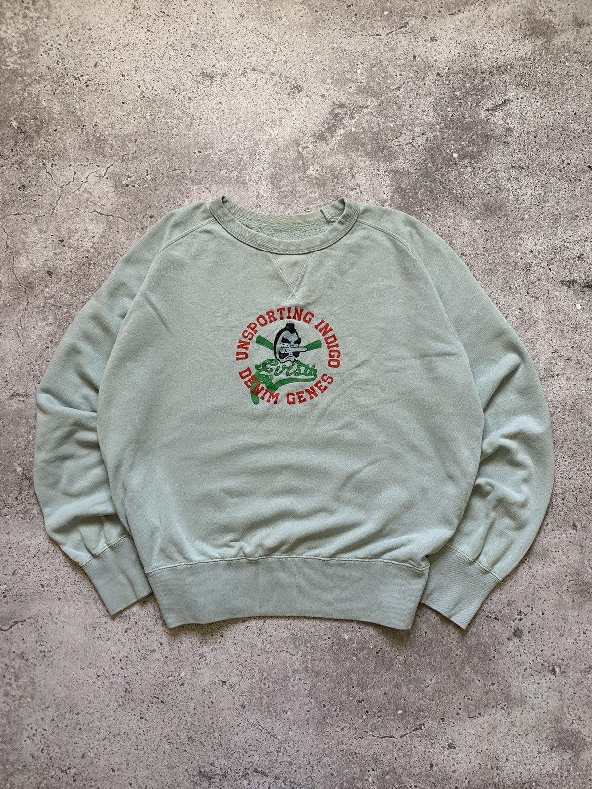 Evisu × Japanese Brand × Vintage Evisu Vintage Rare Sweatshirt Two-sided Size US XL / EU 56 / 4 - 1 Thumbnail