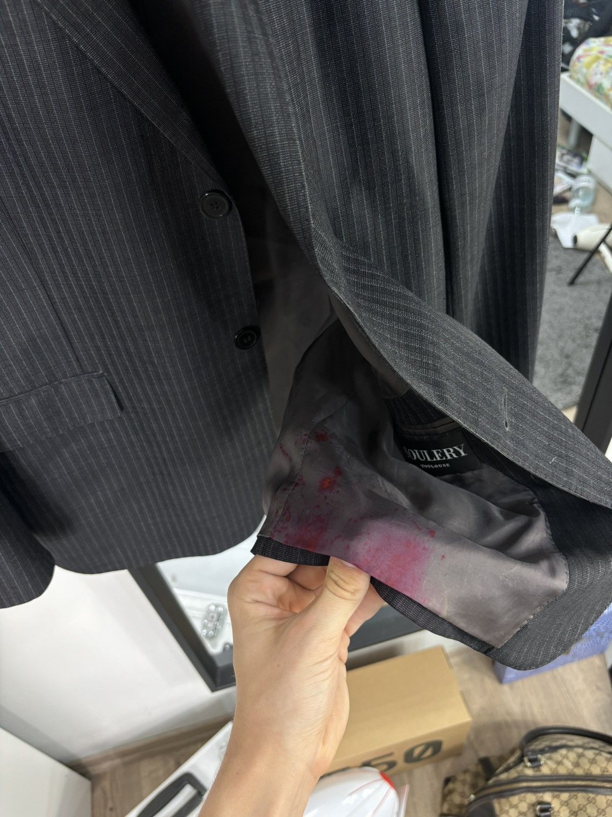 Ermenegildo Zegna × Z Zegna Vintage 90s Striped Blazer Jacket Zegna Luxury Elegant Suit Size 40R - 9 Thumbnail