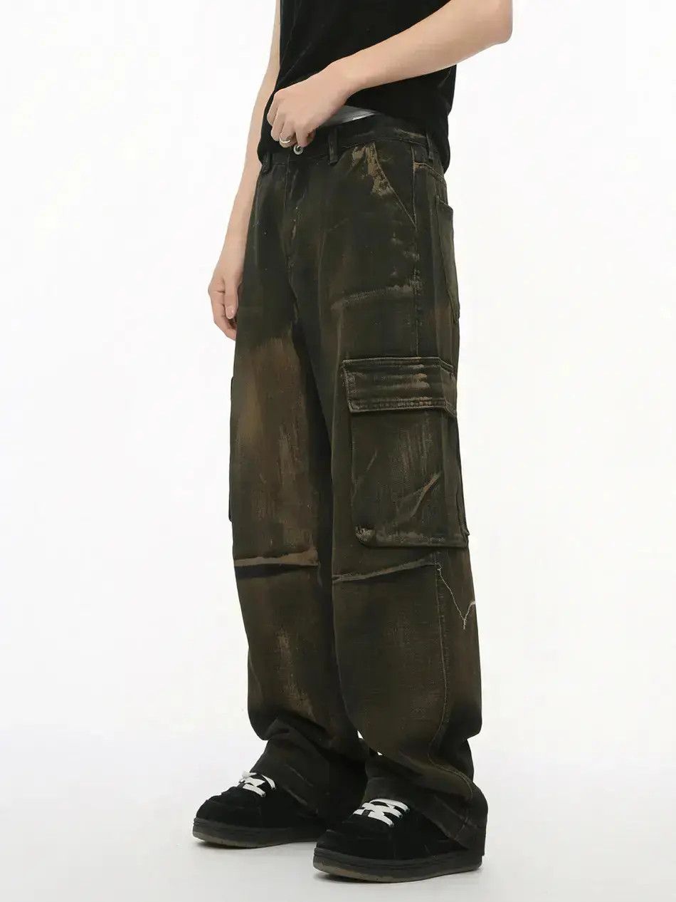 Japanese Brand Retro loose wide leg pocket jeans Size US 32 / EU 48 - 1 Thumbnail