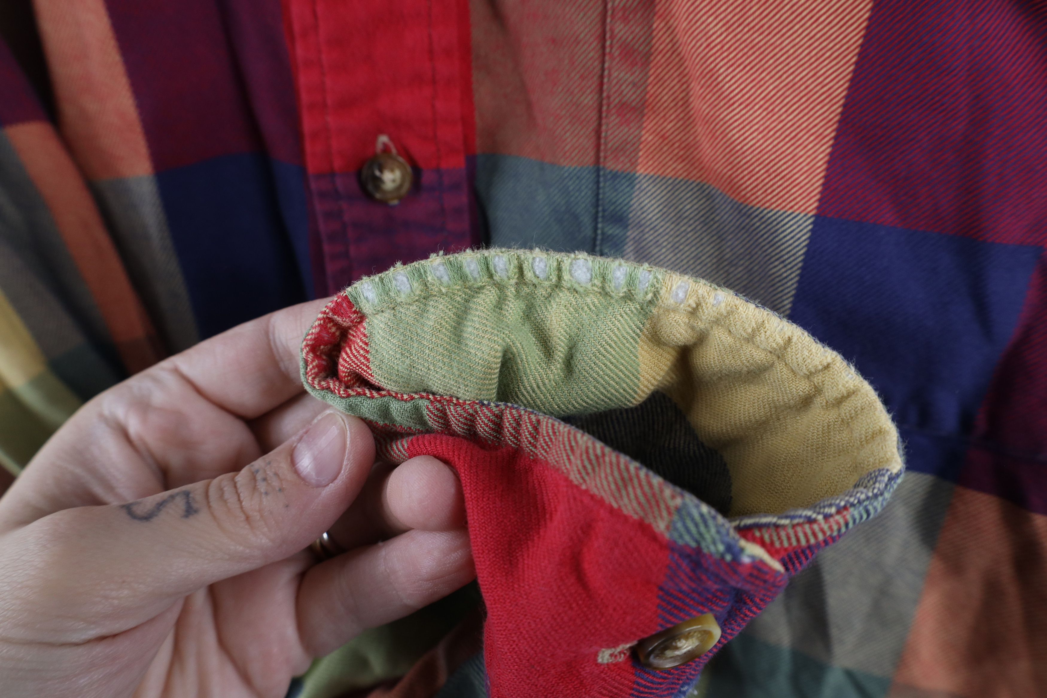 Orvis × Vintage Vintage 90s Orvis Checkered Flannel Button Down Shirt Size US L / EU 52-54 / 3 - 6 Thumbnail