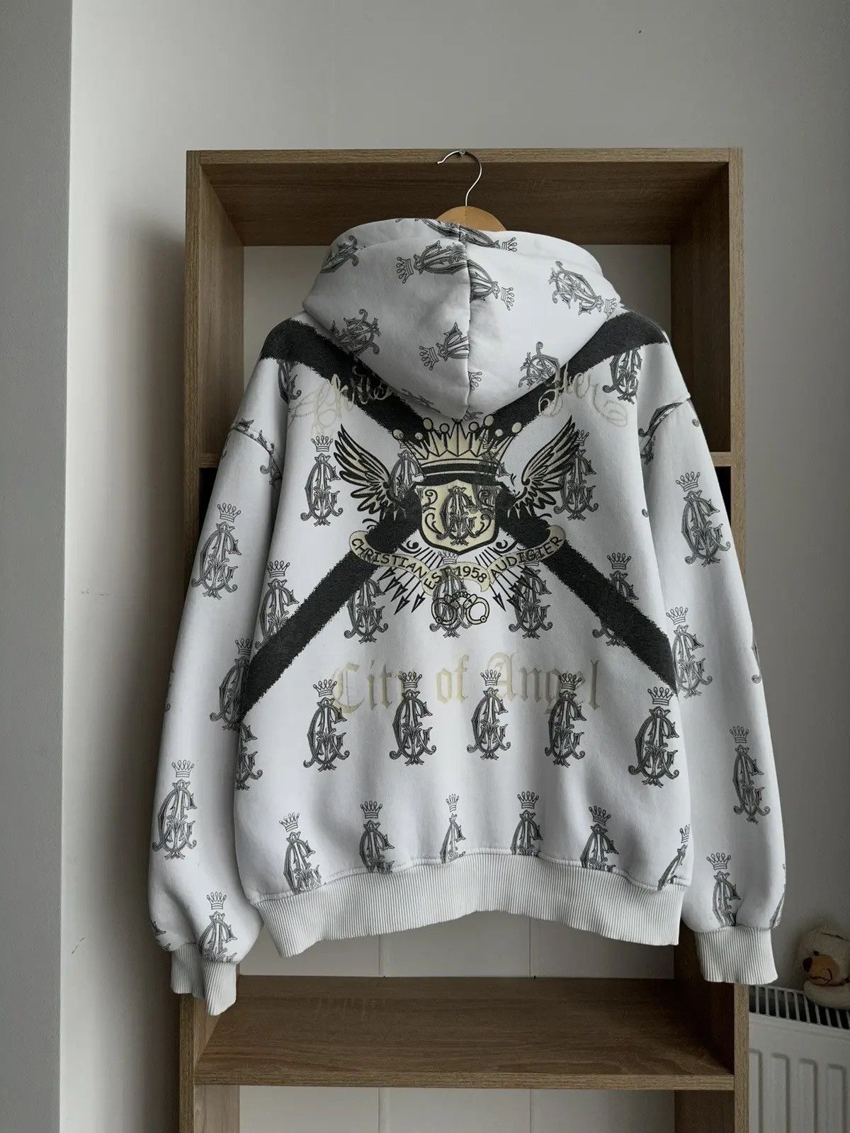 Christian Audigier × Ed Hardy × Vintage Vintage Ed Hardy Christian Audigier White Hoodie Size US M / EU 48-50 / 2 - 4 Thumbnail