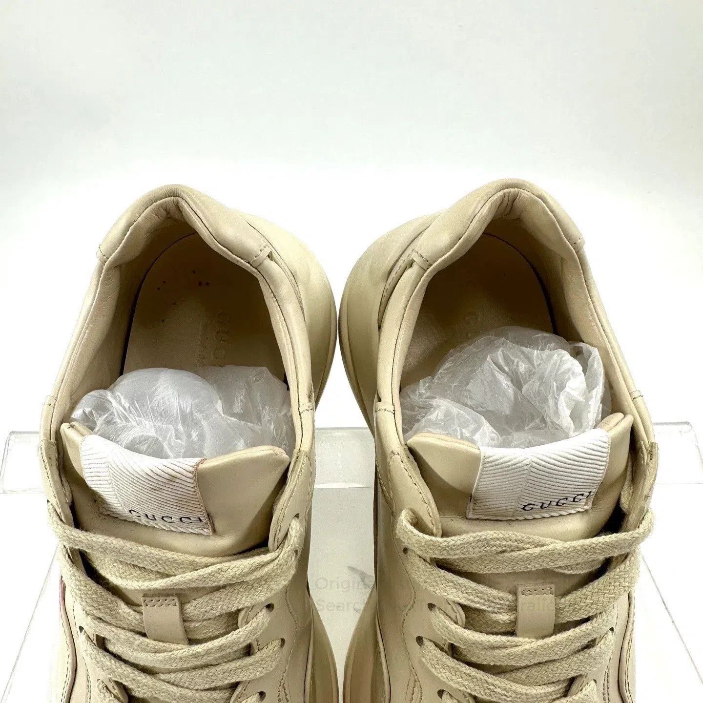 Gucci Gucci Women's Leather Pink Fruit Print Dad Shoes. Size US 5.5 / IT 35.5 - 4 Thumbnail