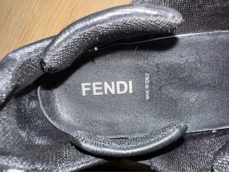 Fendi Fendi Roma Black Coated Canvas Monogram Low Sneakers 11 45 Size US 12 / EU 45 - 12 Thumbnail