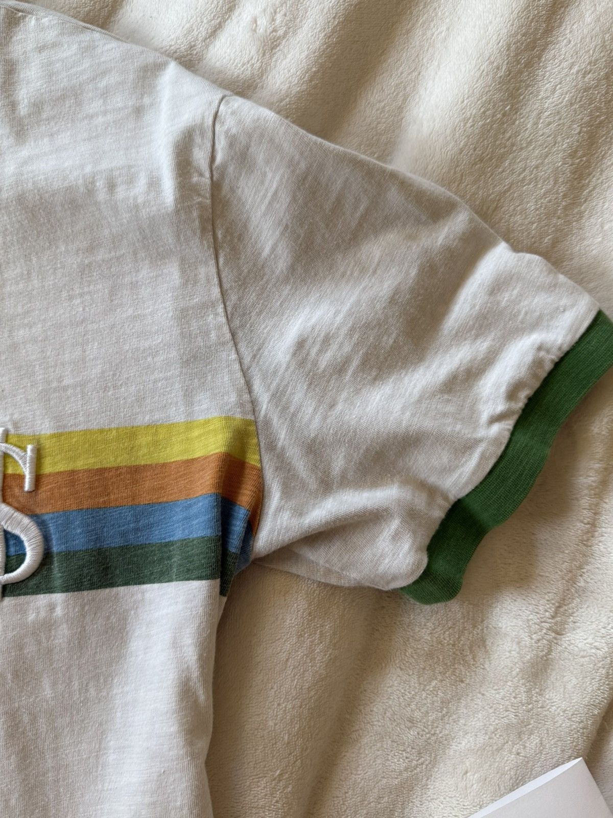 A$AP Rocky × Guess GUESS & A$AP Rocky (GUE$$) Ringer Tee - Green Size US L / EU 52-54 / 3 - 9 Thumbnail