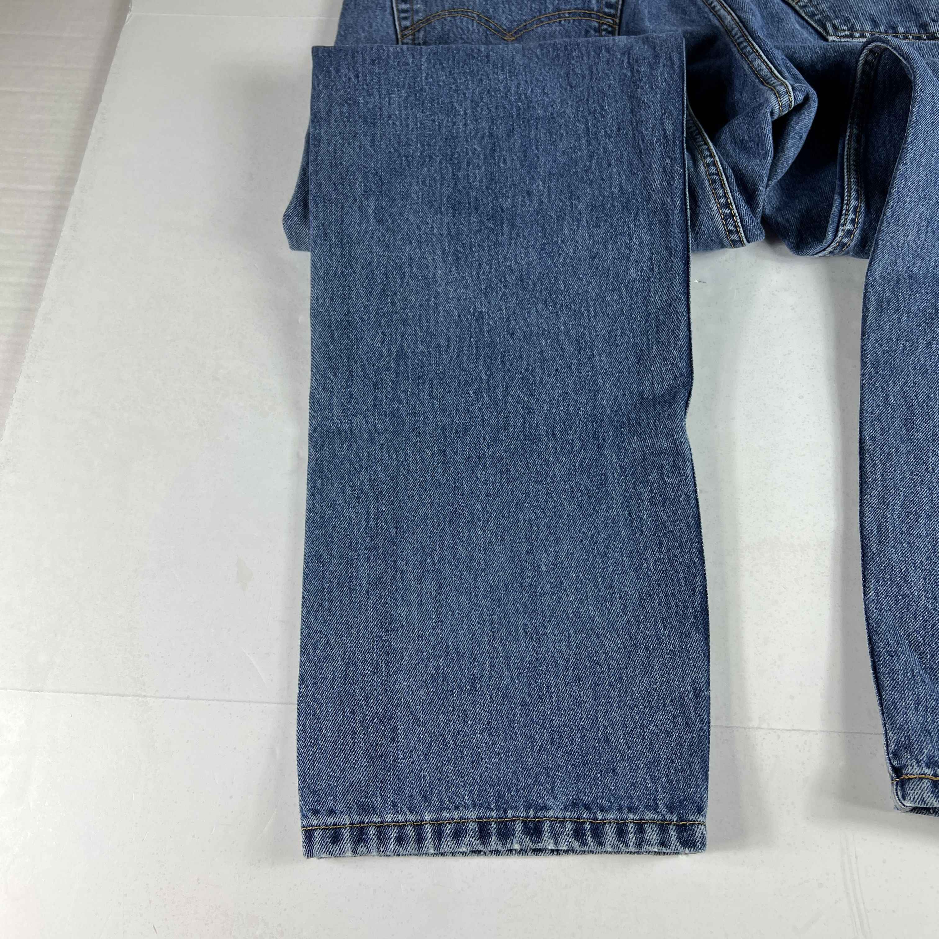 Levi's Levi's Jeans 505 Regular Straight Blue Faded Cotton Denim Size US 36 / EU 52 - 18 Thumbnail