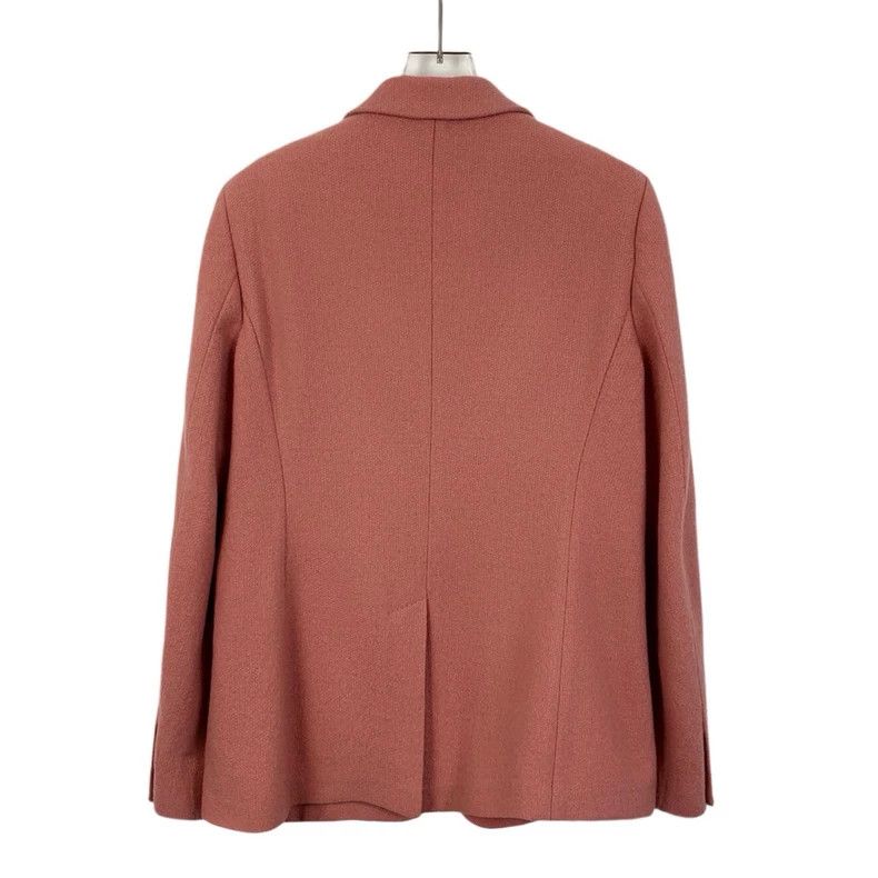 Max Mara Max Mara Pink cashmere lapel single-breasted long-sleeved Size L / US 10 / IT 46 - 2 Thumbnail