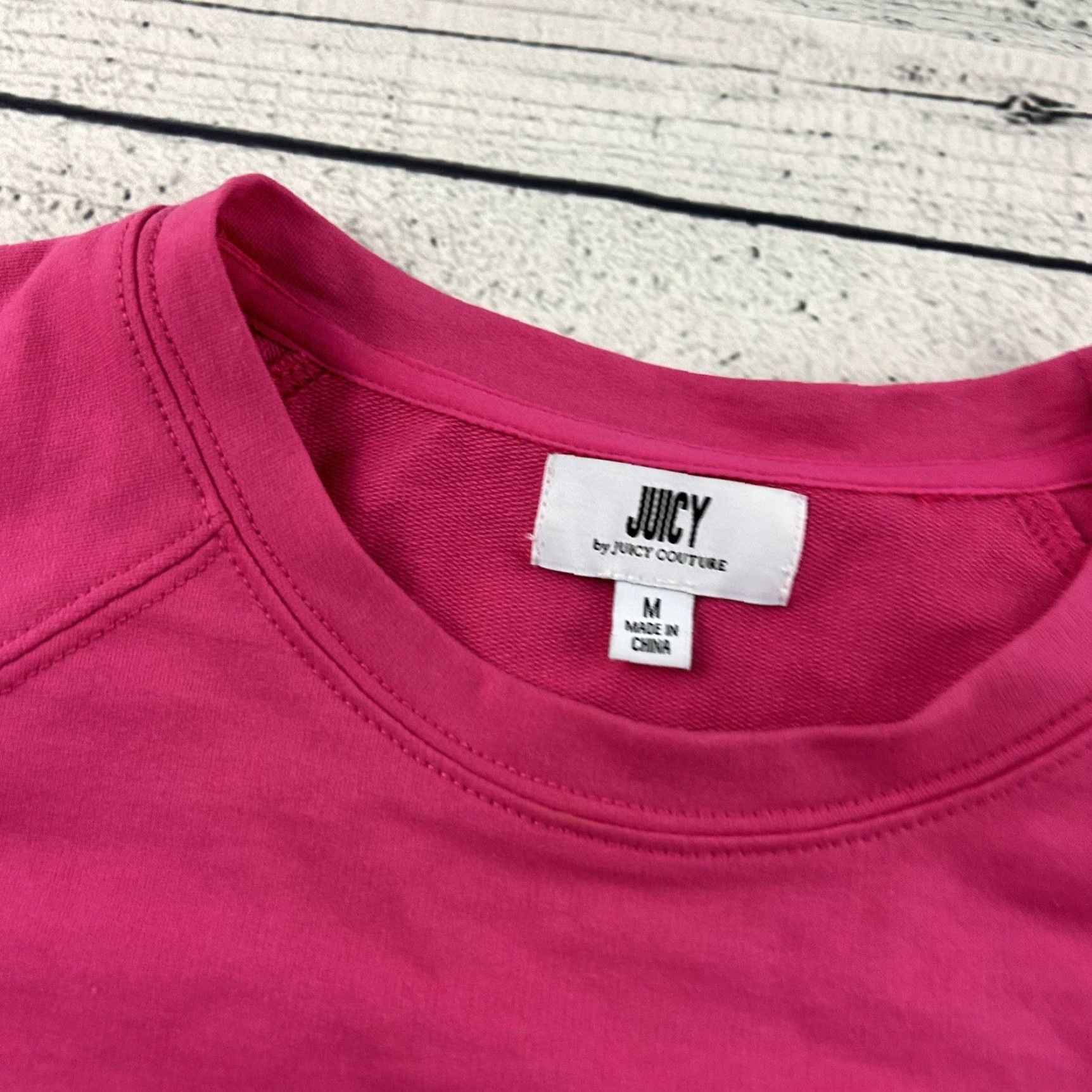 Juicy Couture Juicy Couture T Shirt Dress Women’s Medium Pink Dress Length Knee Length Button-Up Shirt Dress Womens M Pink T-Shirt Dress Size M / US 6-8 / IT 42-44 - 2 Thumbnail