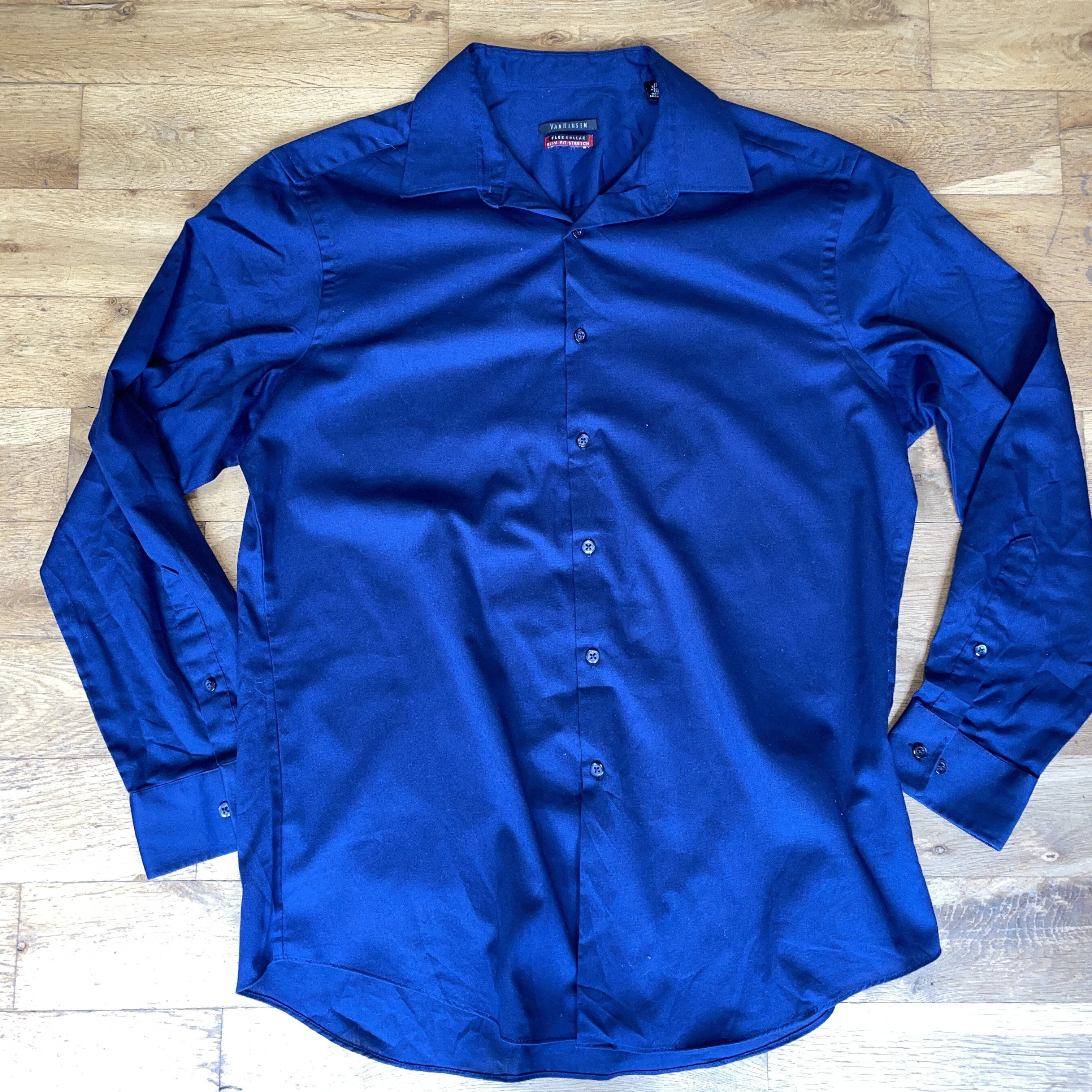 Van Heusen Van Heusen Men's Elegant Slim Fit Cotton Shirt Size XL Size US XL / EU 56 / 4 - 1 Thumbnail