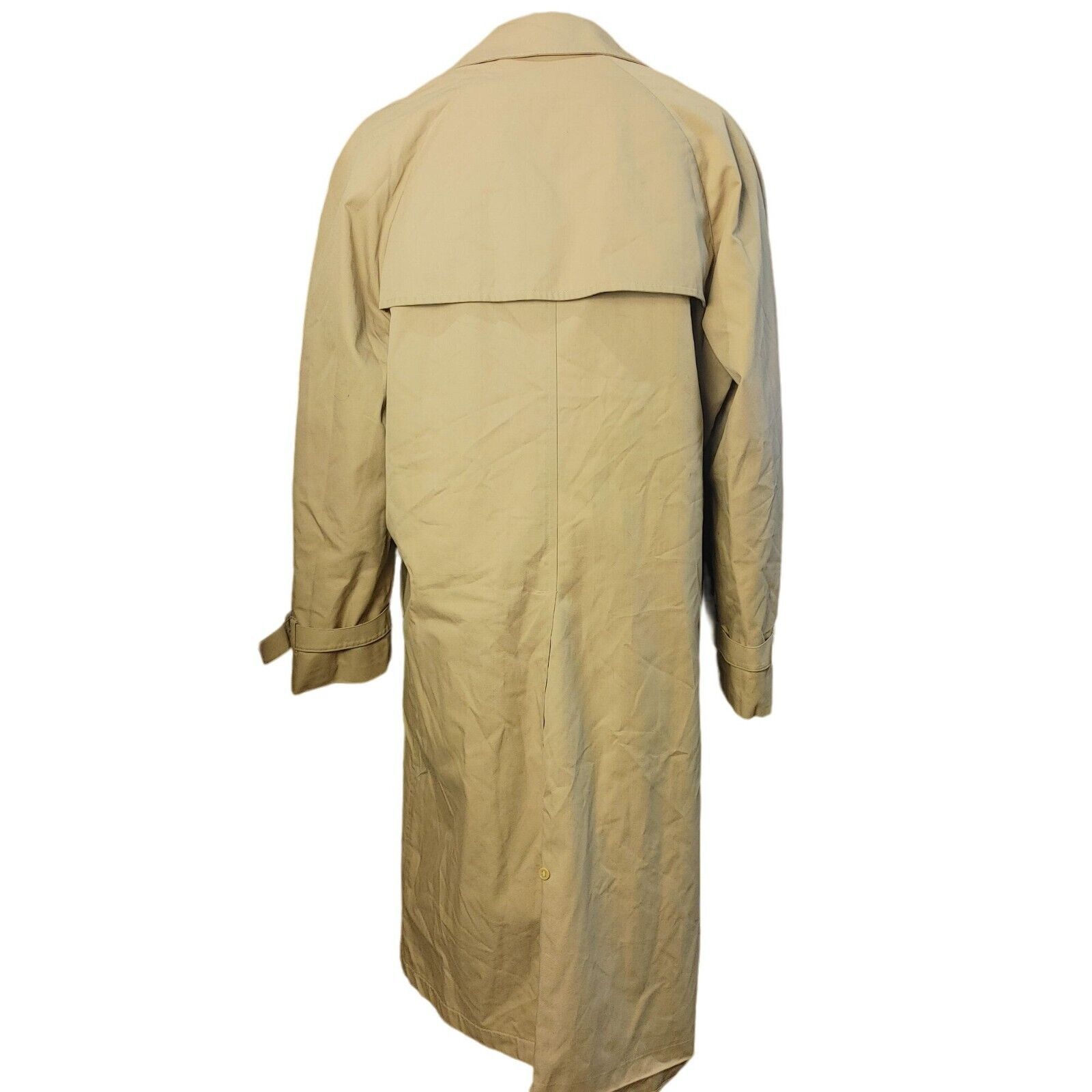 London Fog Imperial by London Fog Women's Light Beige Long Trench Coat Size L / US 10 / IT 46 - 2 Thumbnail