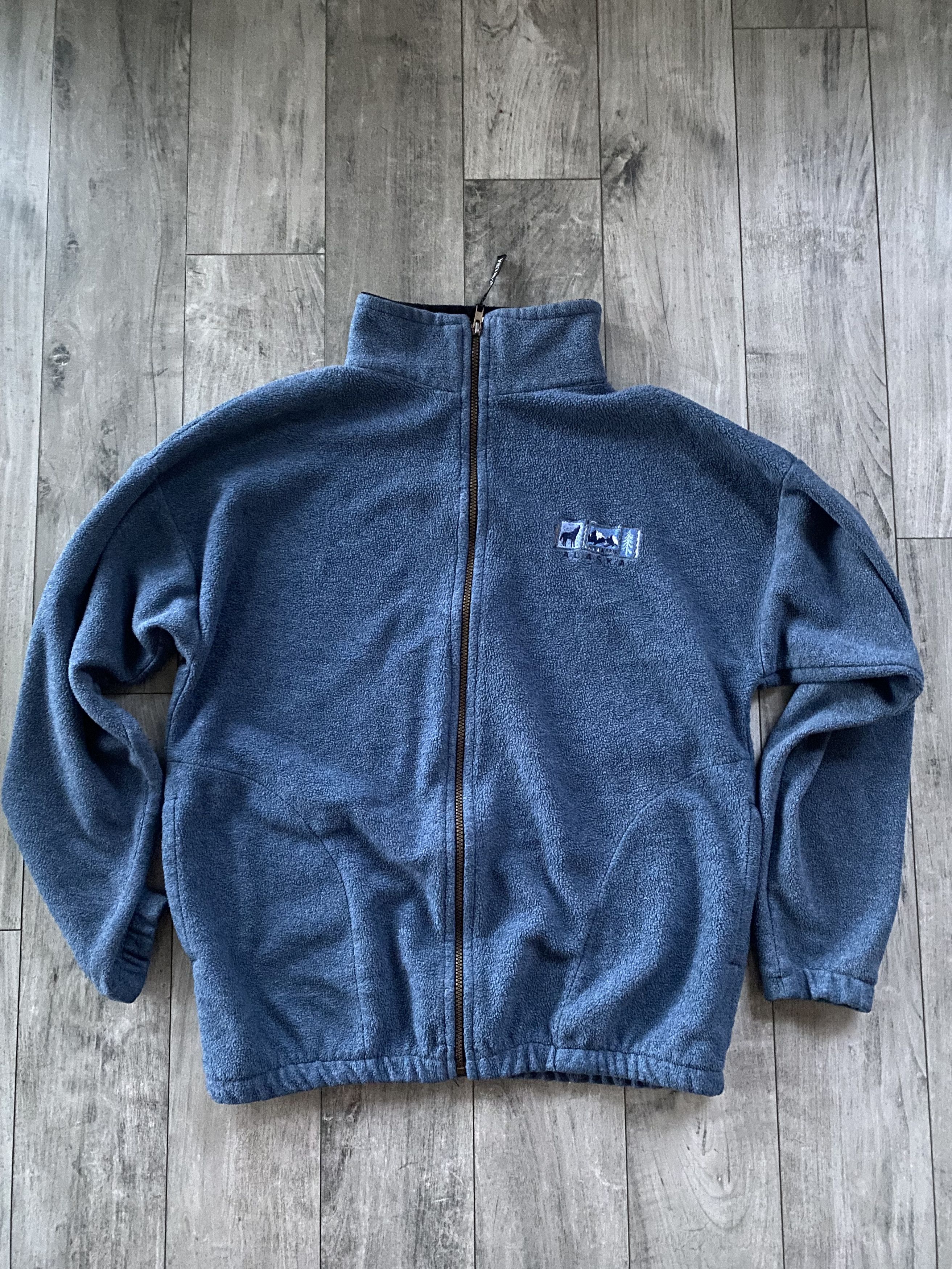 Vintage Vintage Blue Fleece Jacket Size US M / EU 48-50 / 2 - 1 Thumbnail