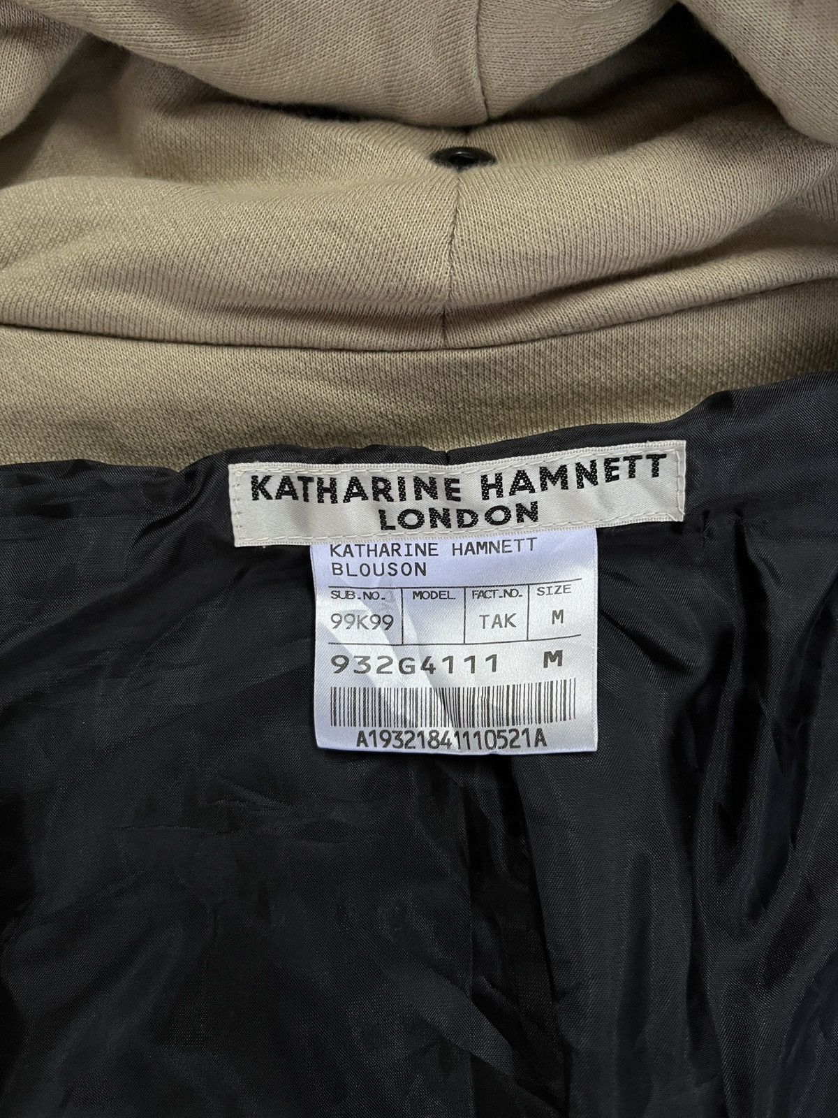 Katharine Hamnett London KATHARINE HAMNETT BLOUSON COWEL HOODIES JACKET - Size US S / EU 44-46 / 1 - 14 Thumbnail