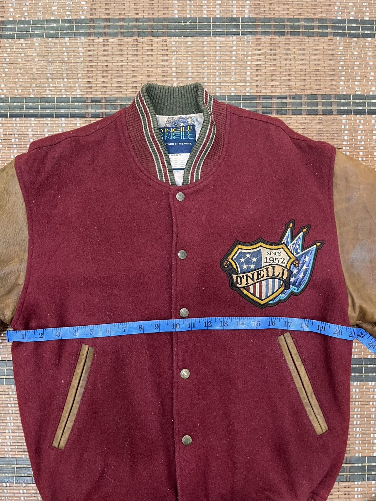 O'Neill Vintage 90s O’Neill With Friendship Suede Varsity Jacket Size US L / EU 52-54 / 3 - 18 Thumbnail