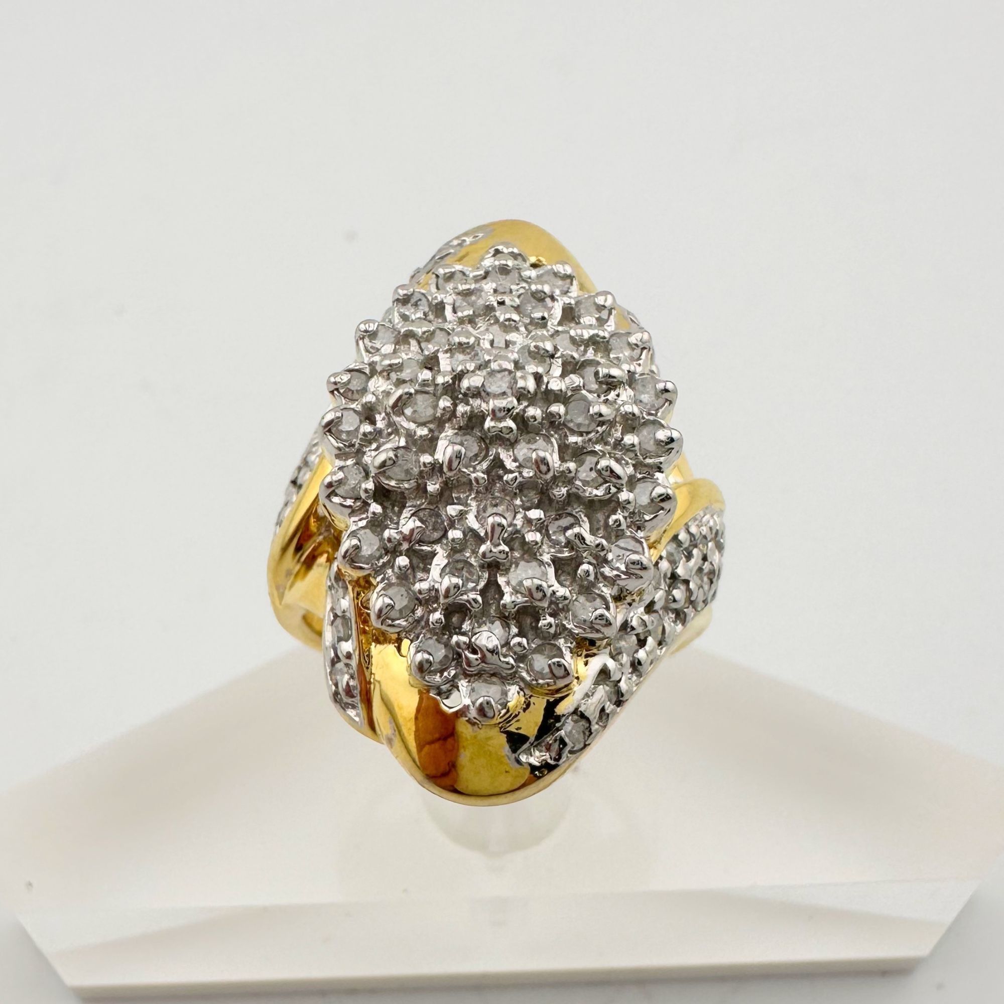 Other Marquise Cut 1.00 Ct Diamond Cluster Ring Size 8 Size ONE SIZE - 10 Thumbnail