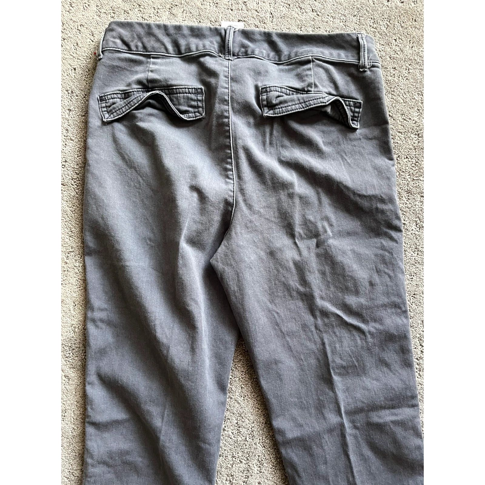 Old Navy VINTAGE Old Navy Pixie Ankle Pants Women Size 6 Gray High Rise Slim Pockets 90s Womens Size 28" / US 6 / IT 42 - 4 Thumbnail