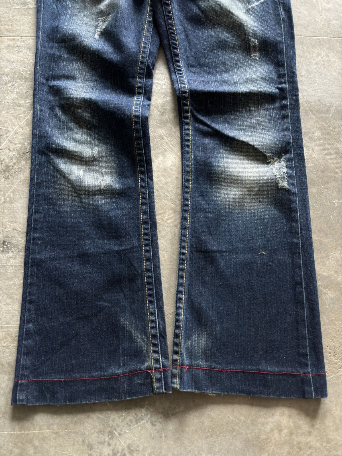 Hysteric Glamour FLARE RED PEPPER JEANS RED LABEL japanese distressed punk Size US 29 - 12 Thumbnail