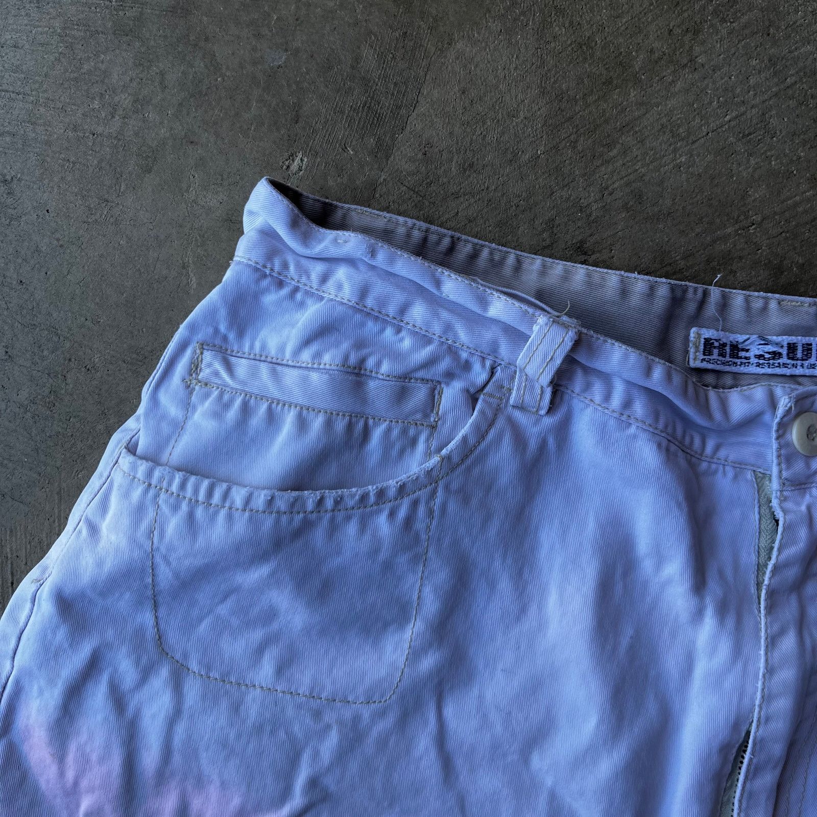 Vintage VINTAGE RESULT SHORTS Y2K CARGO WHITE BAGGY SUMMER FITS 37 Size US 37 - 3 Thumbnail