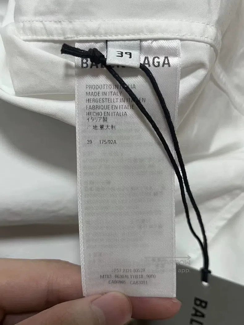 Balenciaga Balenciaga size 39 NASA co-branded embroidery logo shirt Size US S / EU 44-46 / 1 - 4 Thumbnail