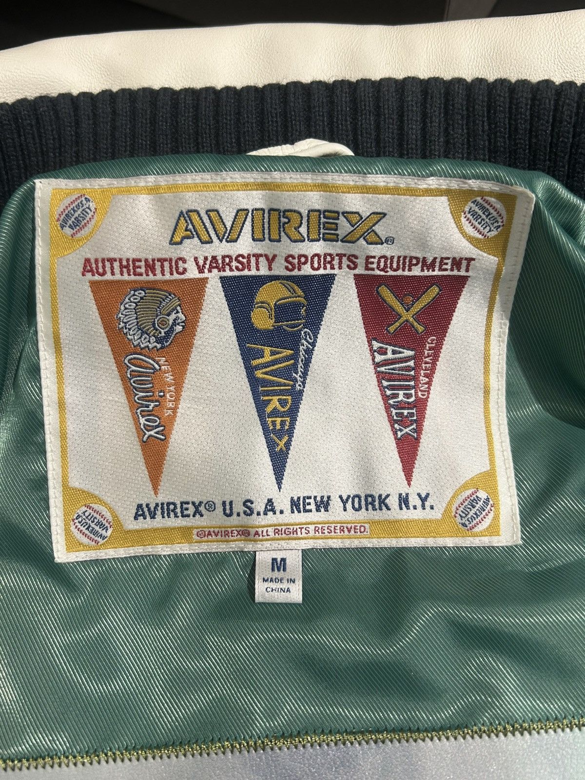 Avirex Avirex American Soccer League Leather Jacket Size US M / EU 48-50 / 2 - 8 Thumbnail